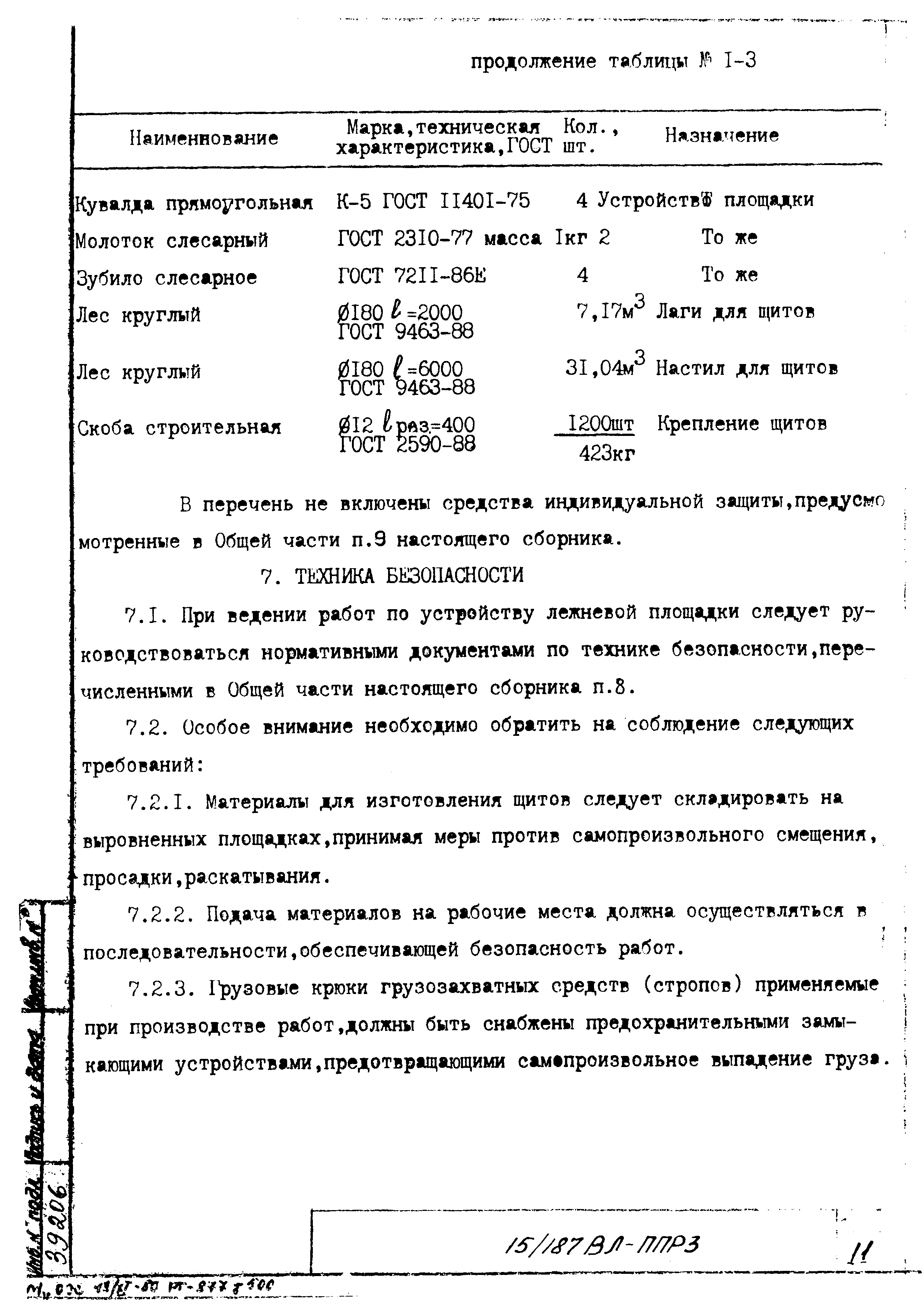 Технологическая карта К-1