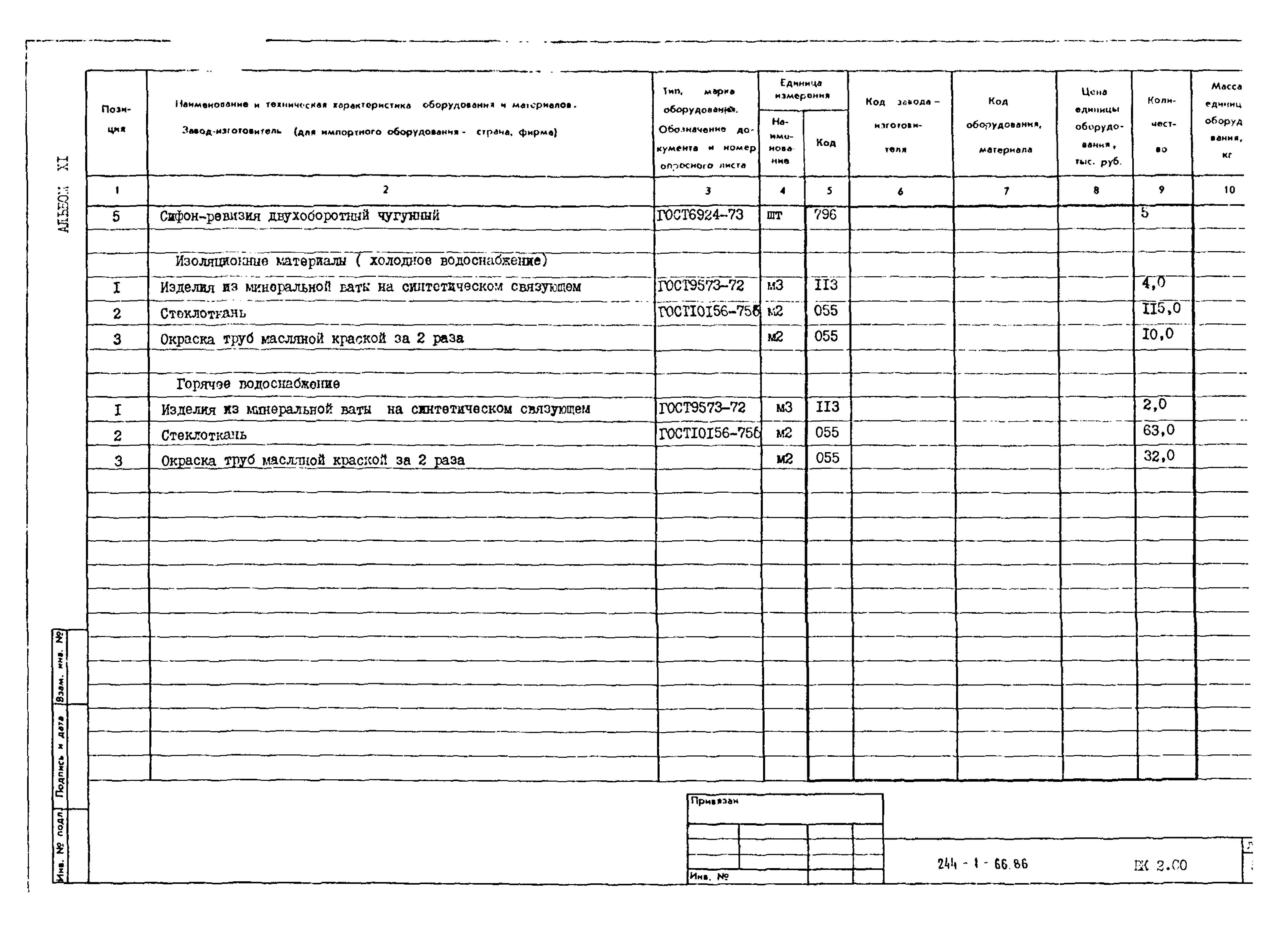 Типовой проект 244-1-66.86