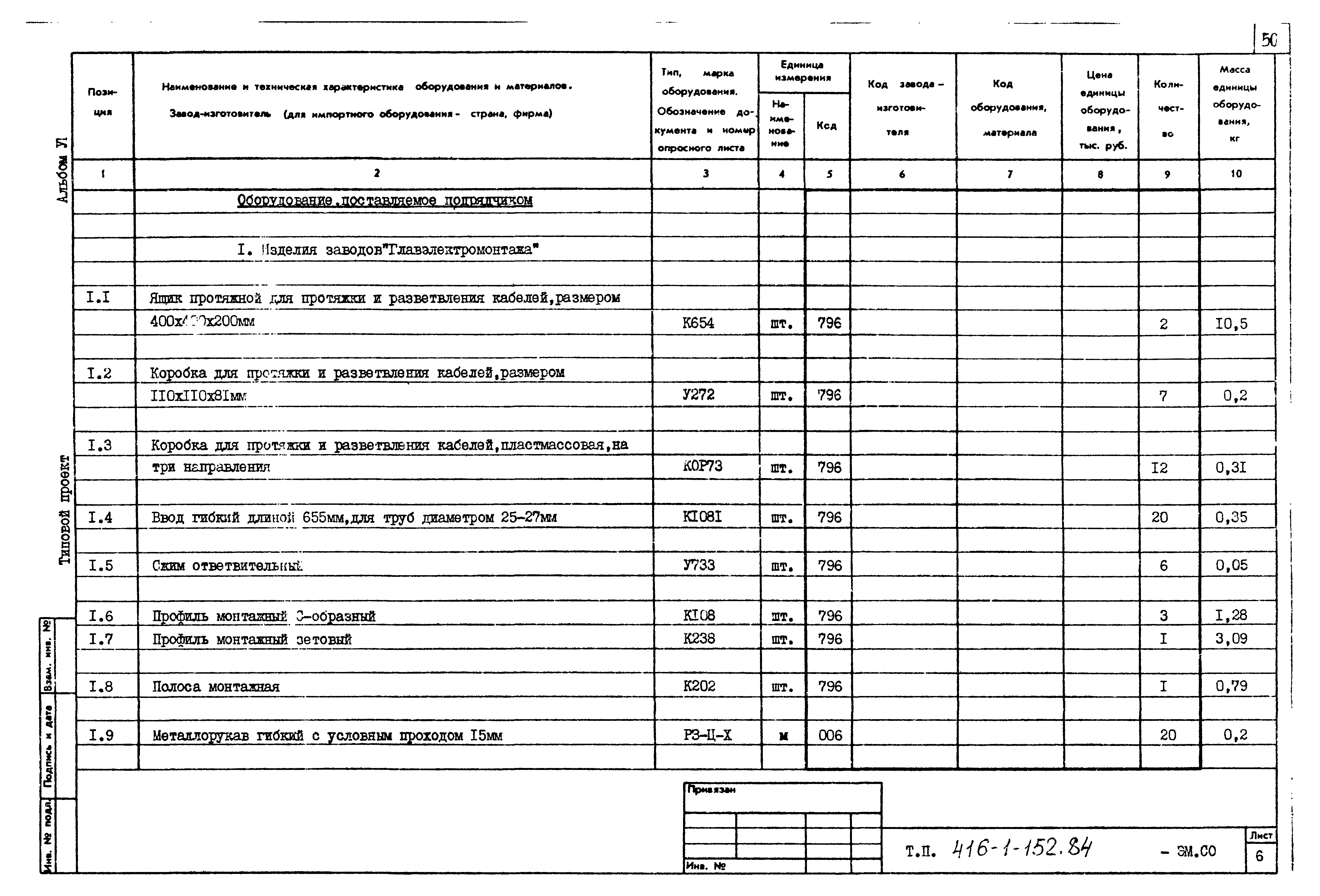 Типовой проект 416-1-152.84