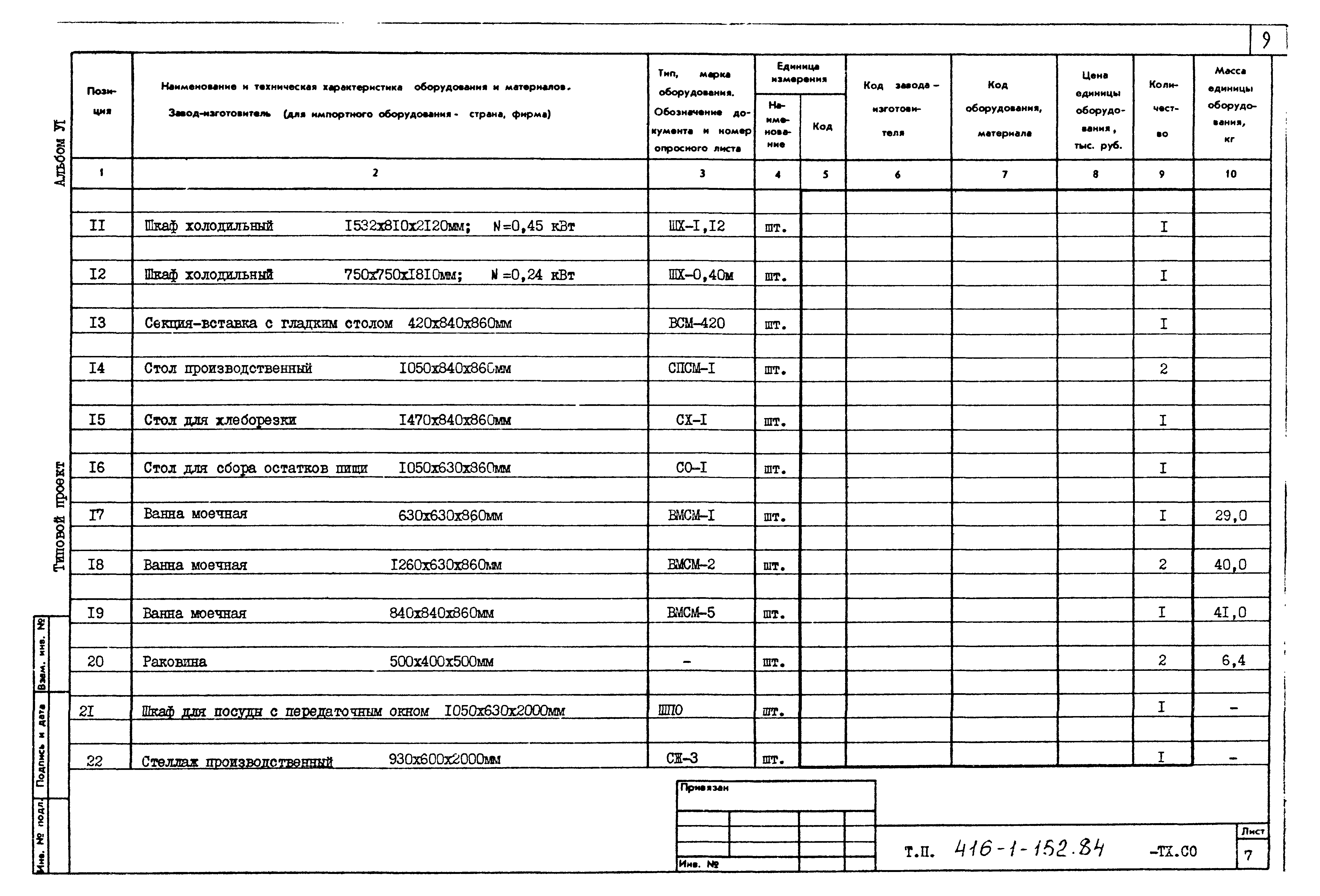 Типовой проект 416-1-152.84