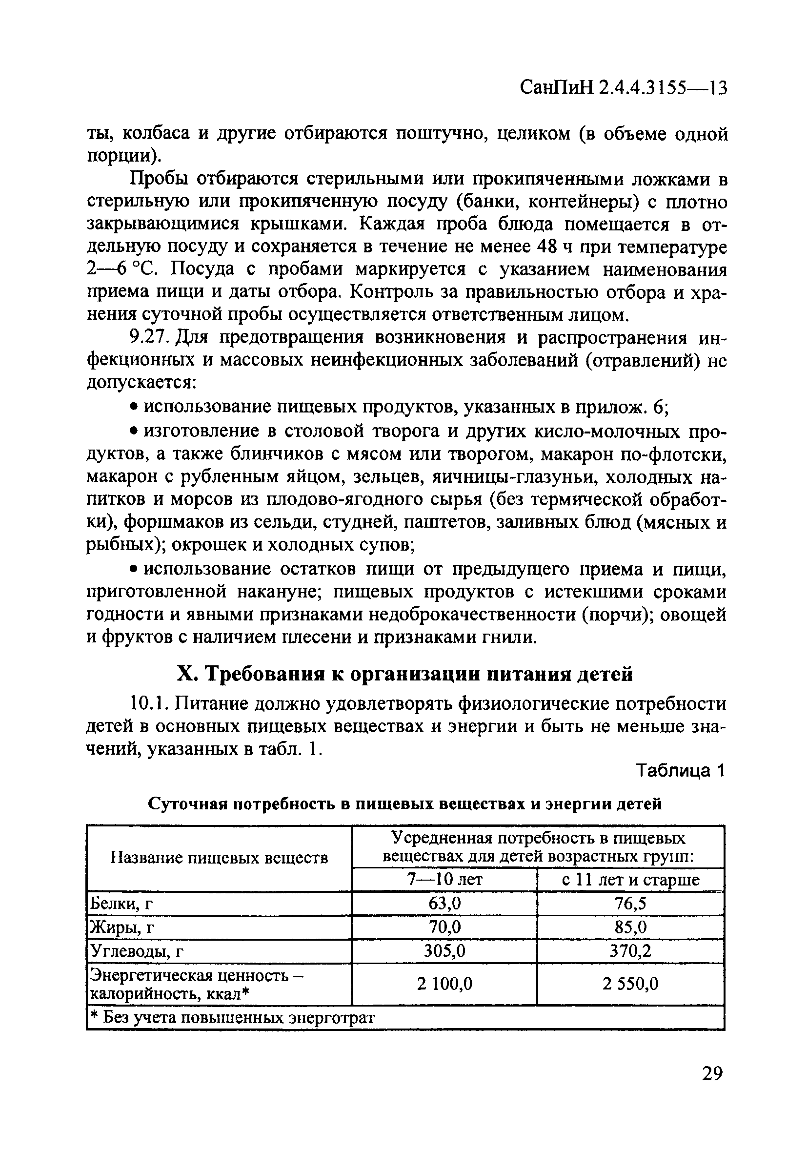 СанПиН 2.4.4.3155-13