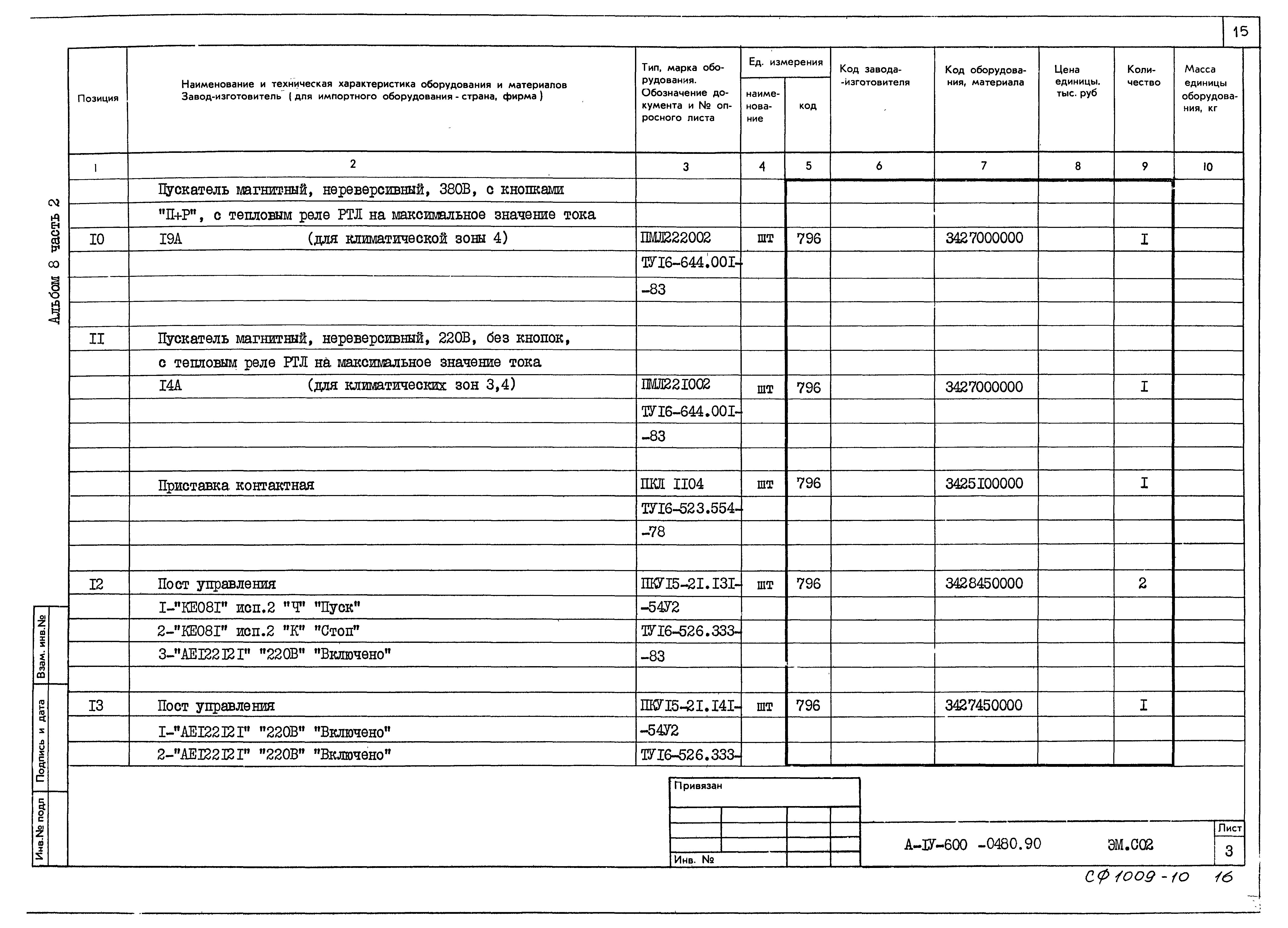 Типовые проектные решения А-IV-600-0480.90