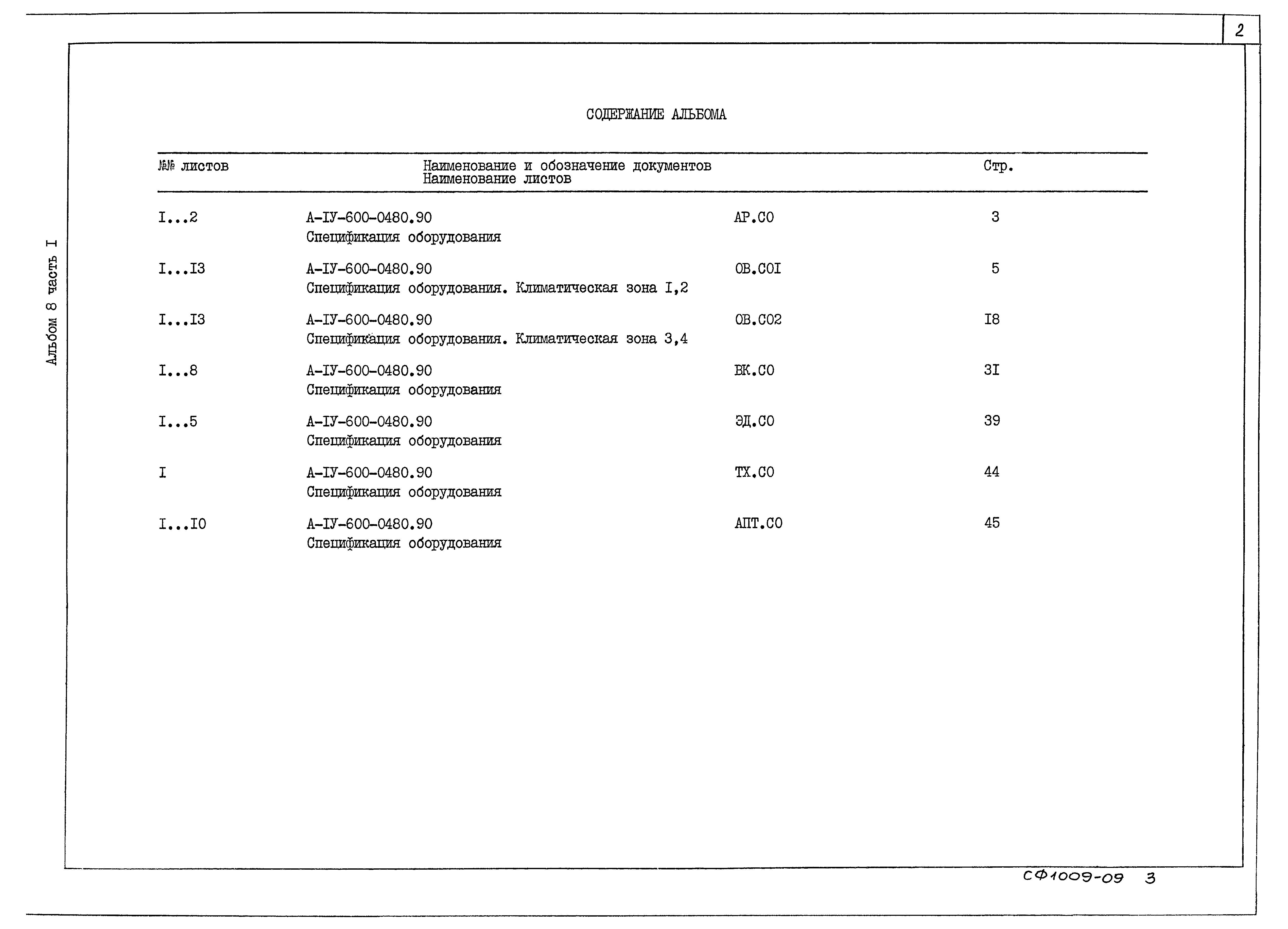 Типовые проектные решения А-IV-600-0480.90