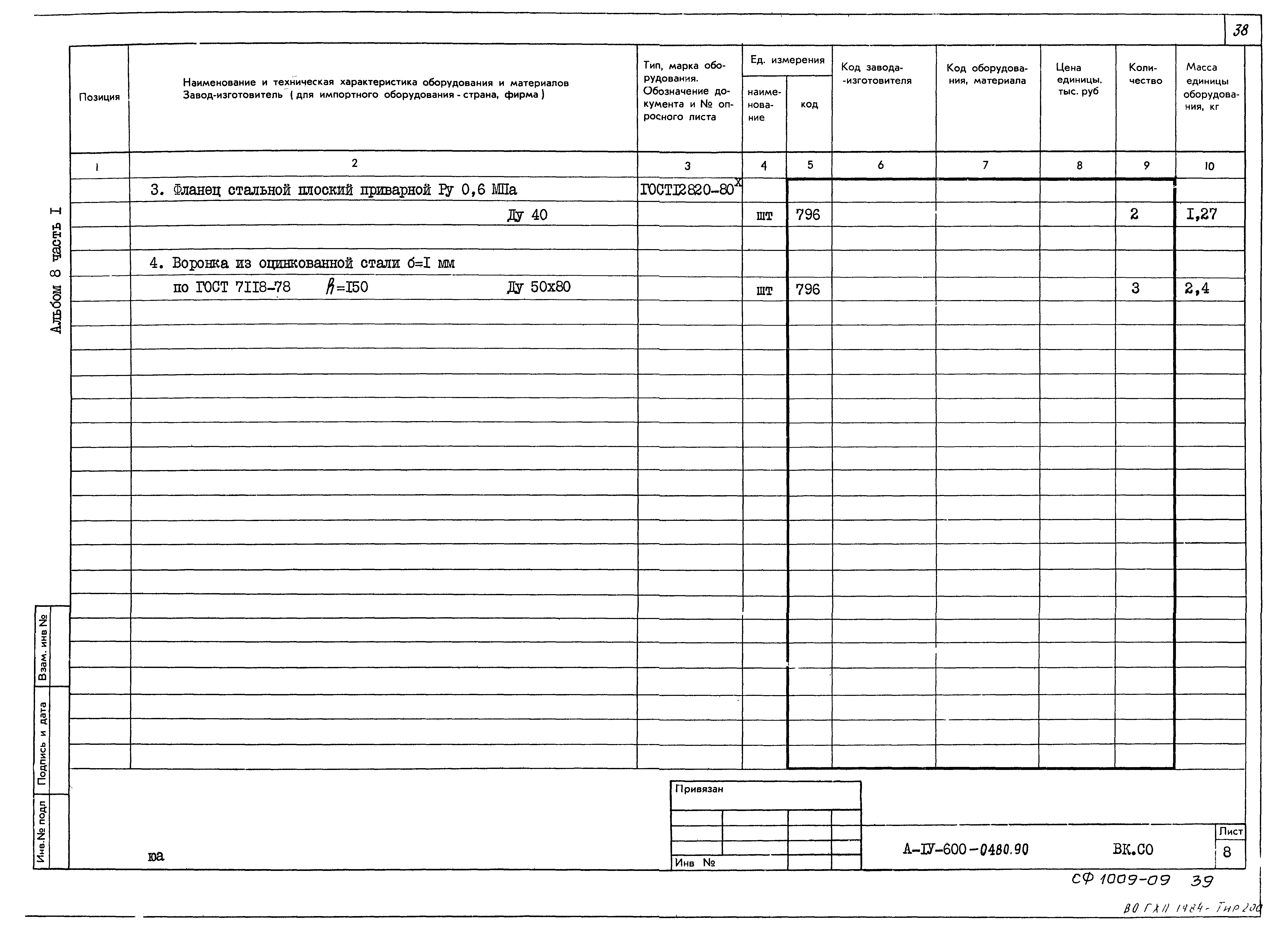 Типовые проектные решения А-IV-600-0480.90