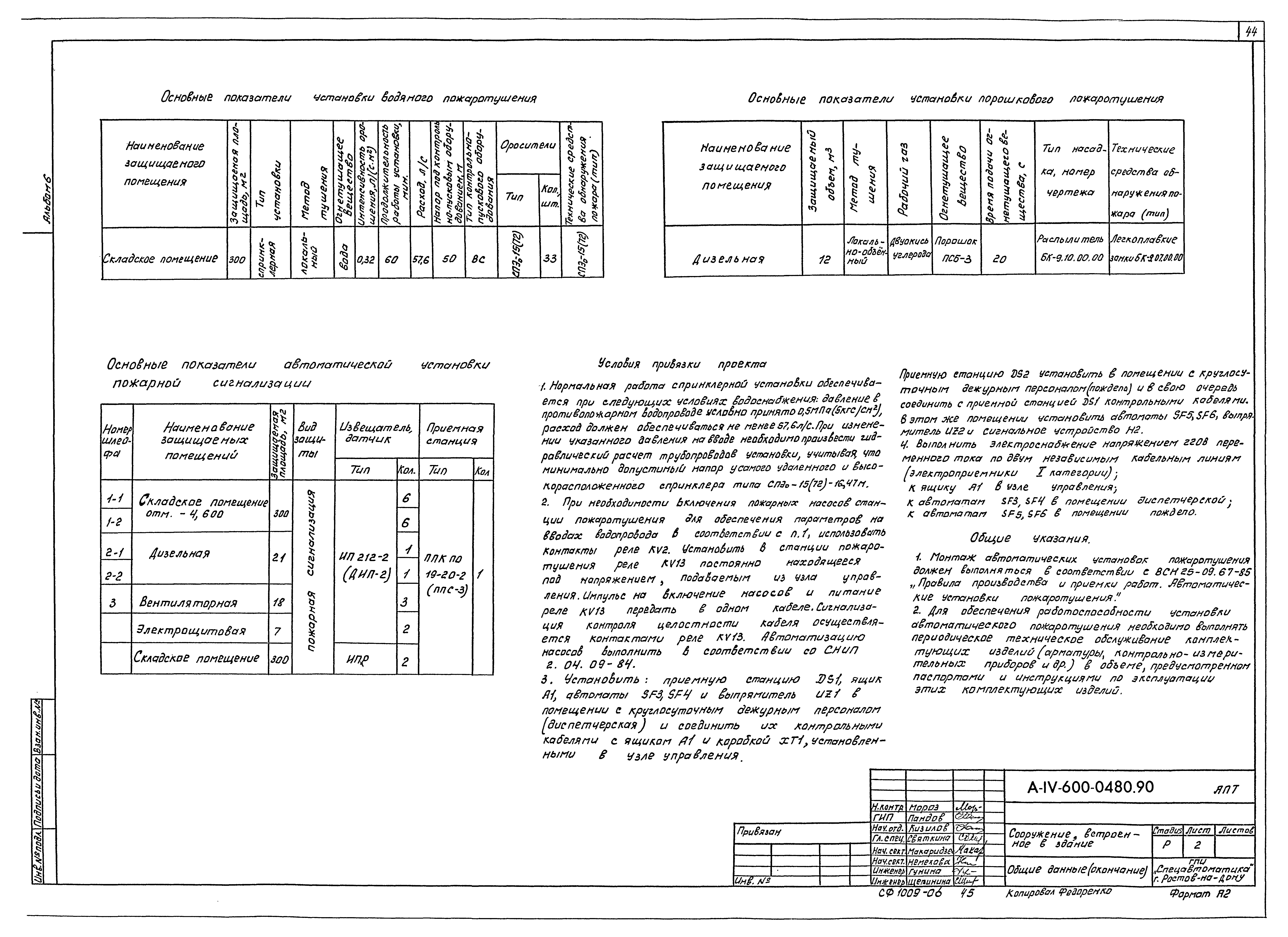 Типовые проектные решения А-IV-600-0480.90