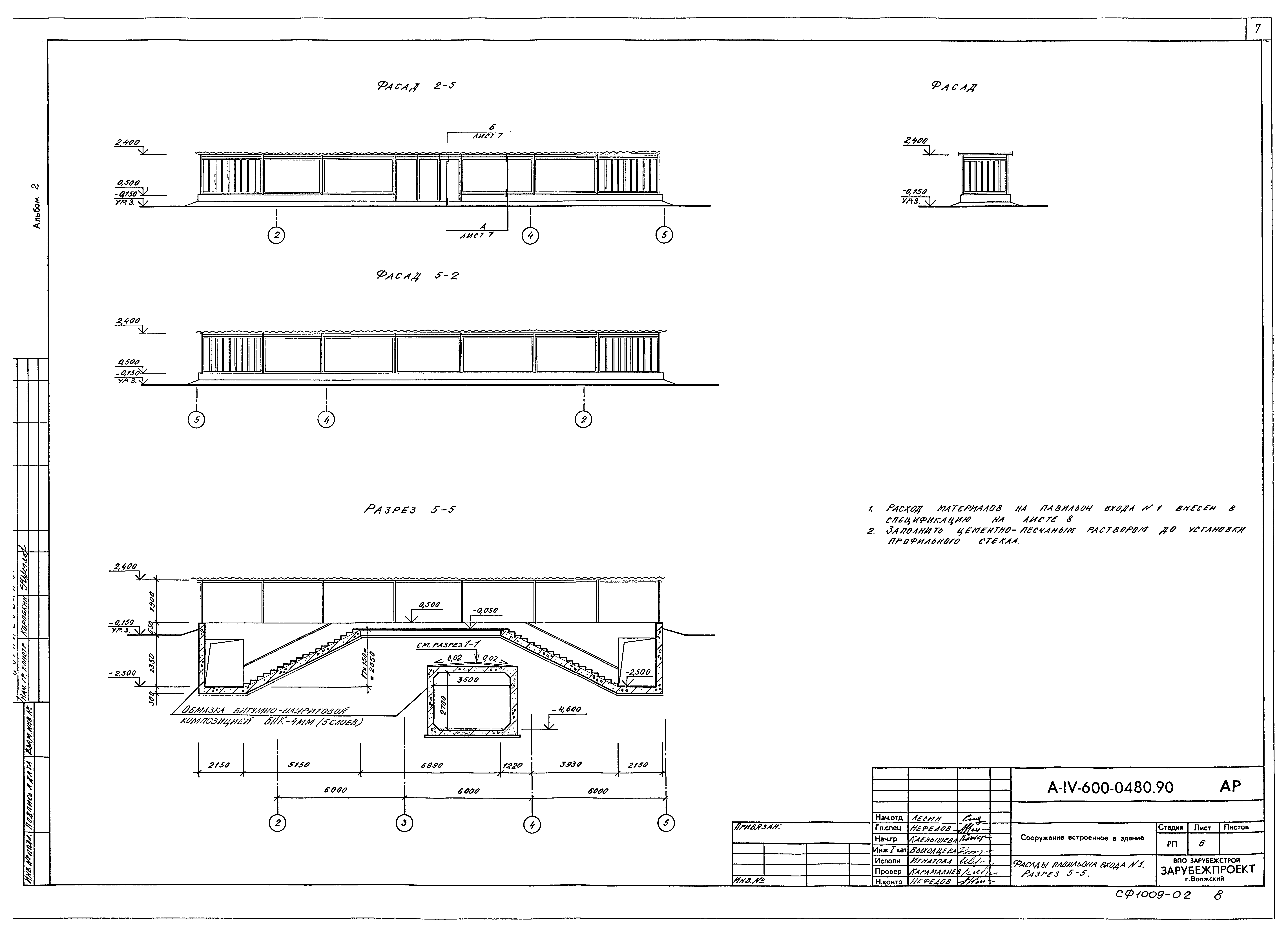 Типовые проектные решения А-IV-600-0480.90