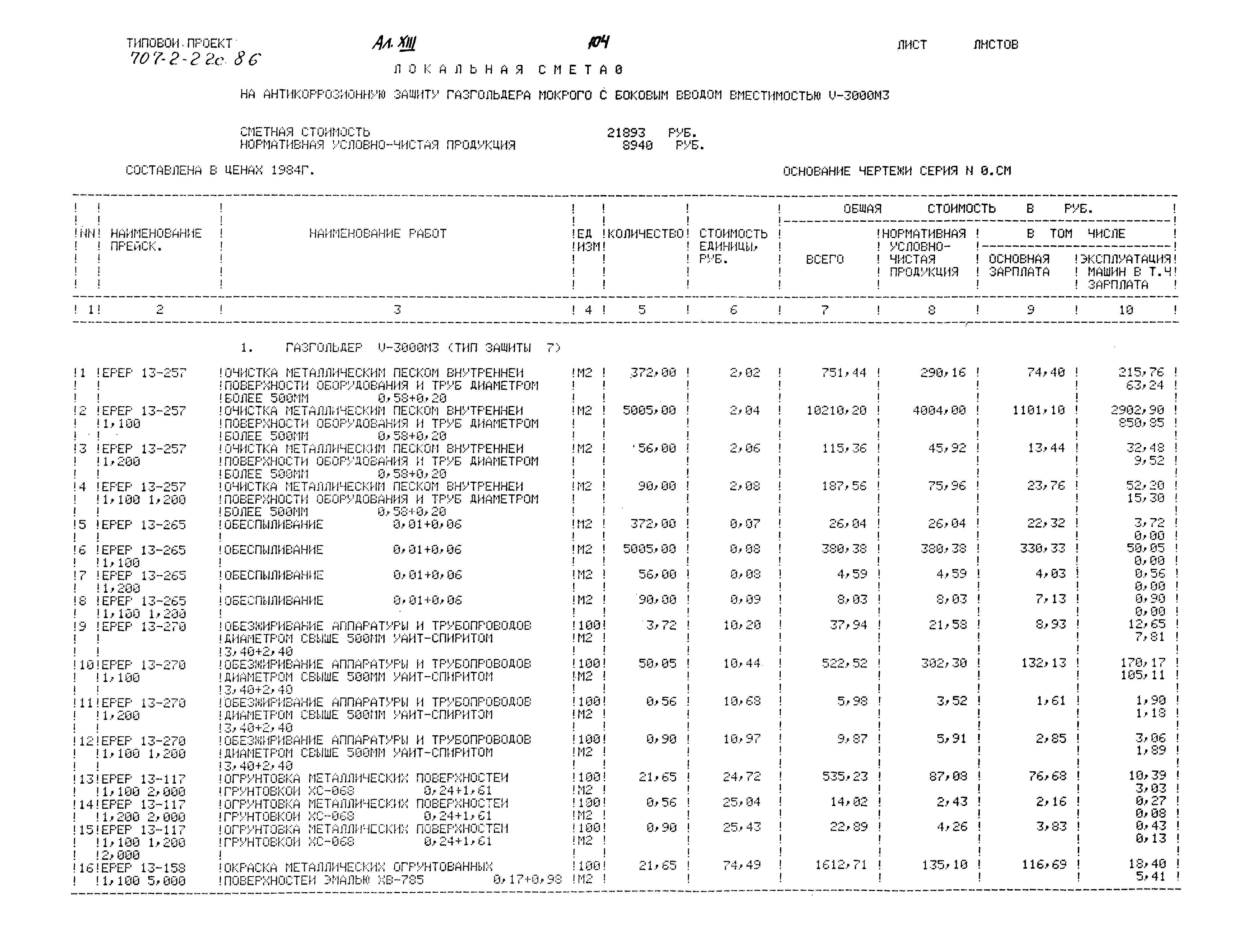 Типовой проект 707-2-22с.86