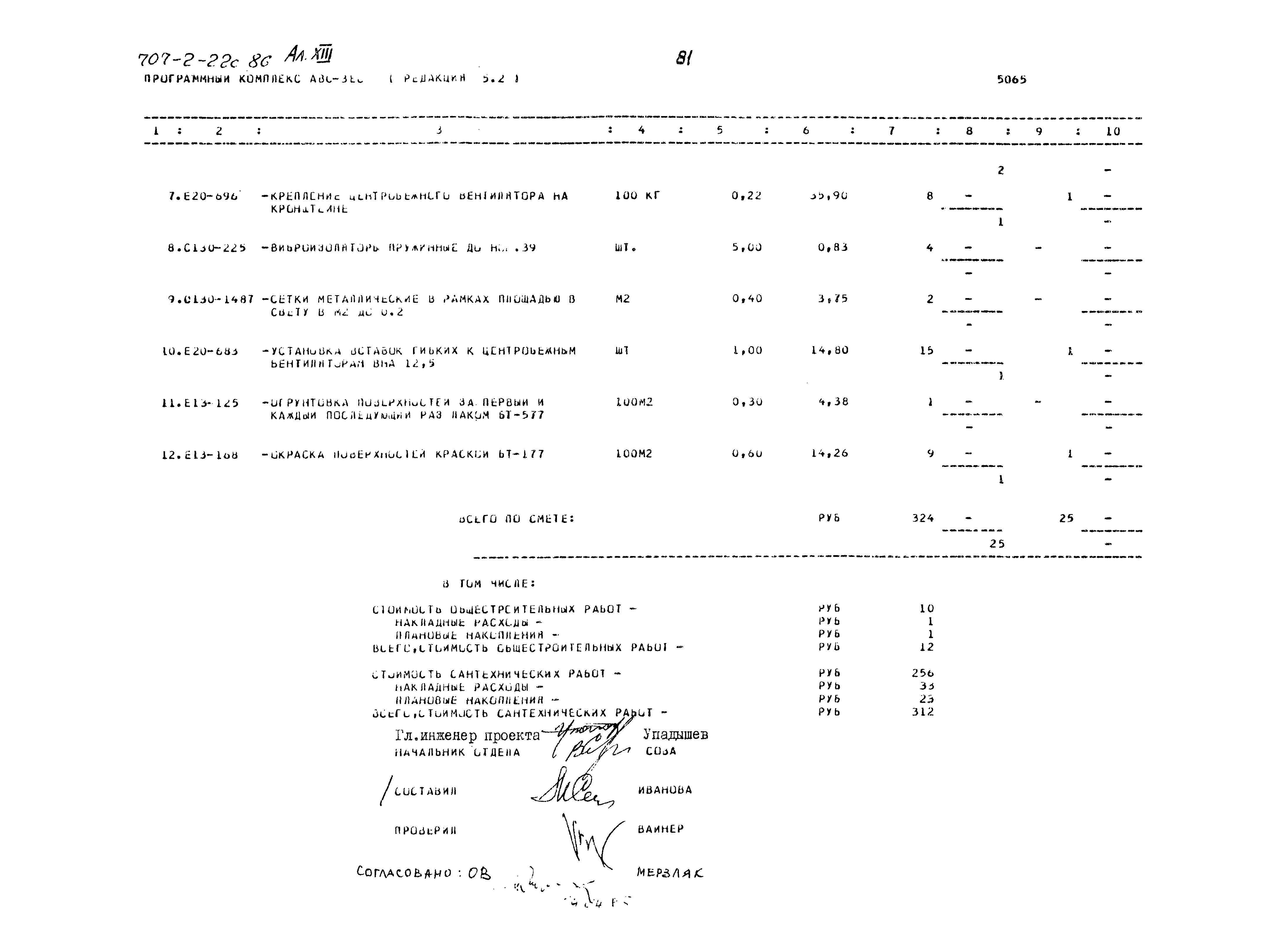 Типовой проект 707-2-22с.86