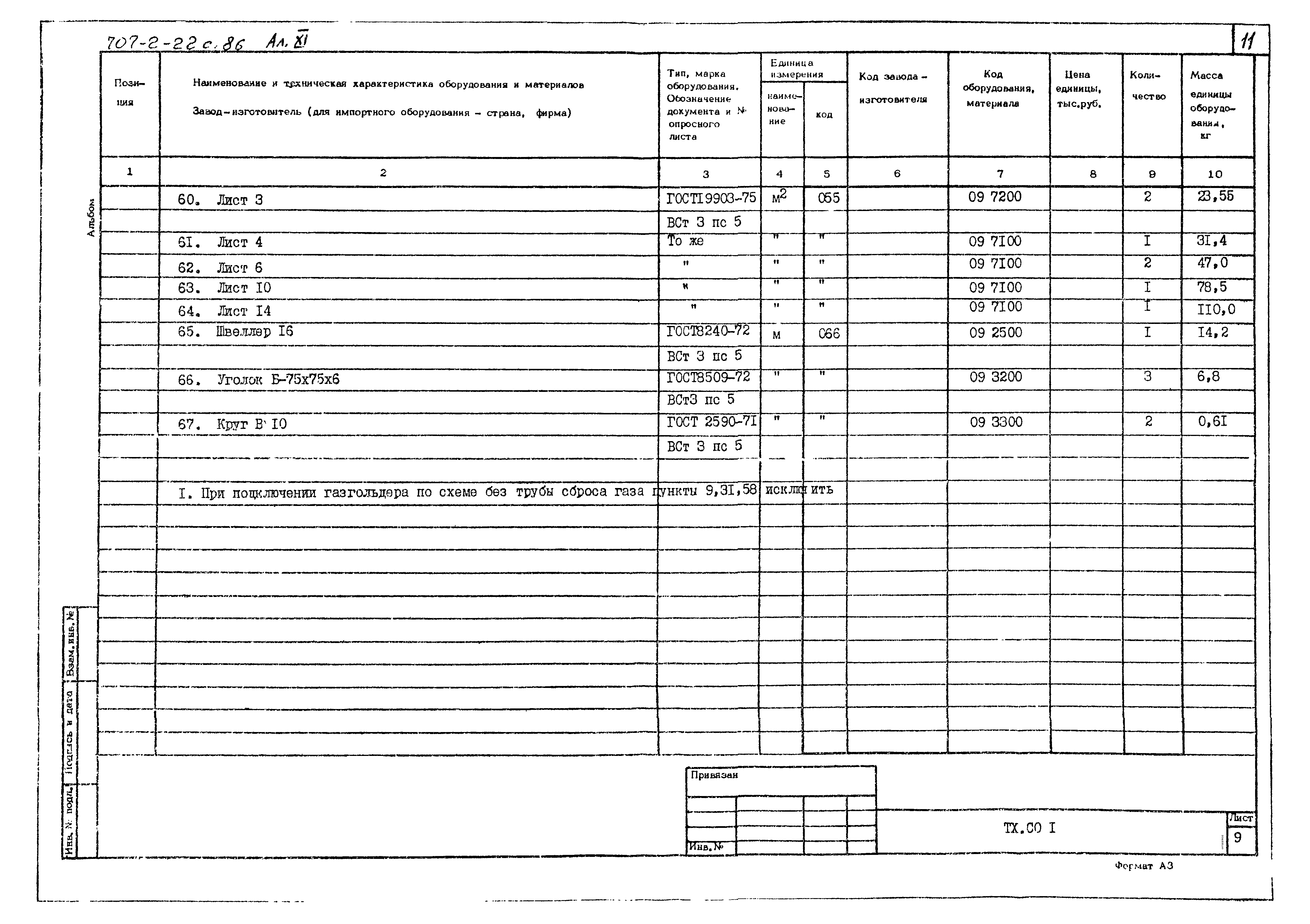 Типовой проект 707-2-22с.86