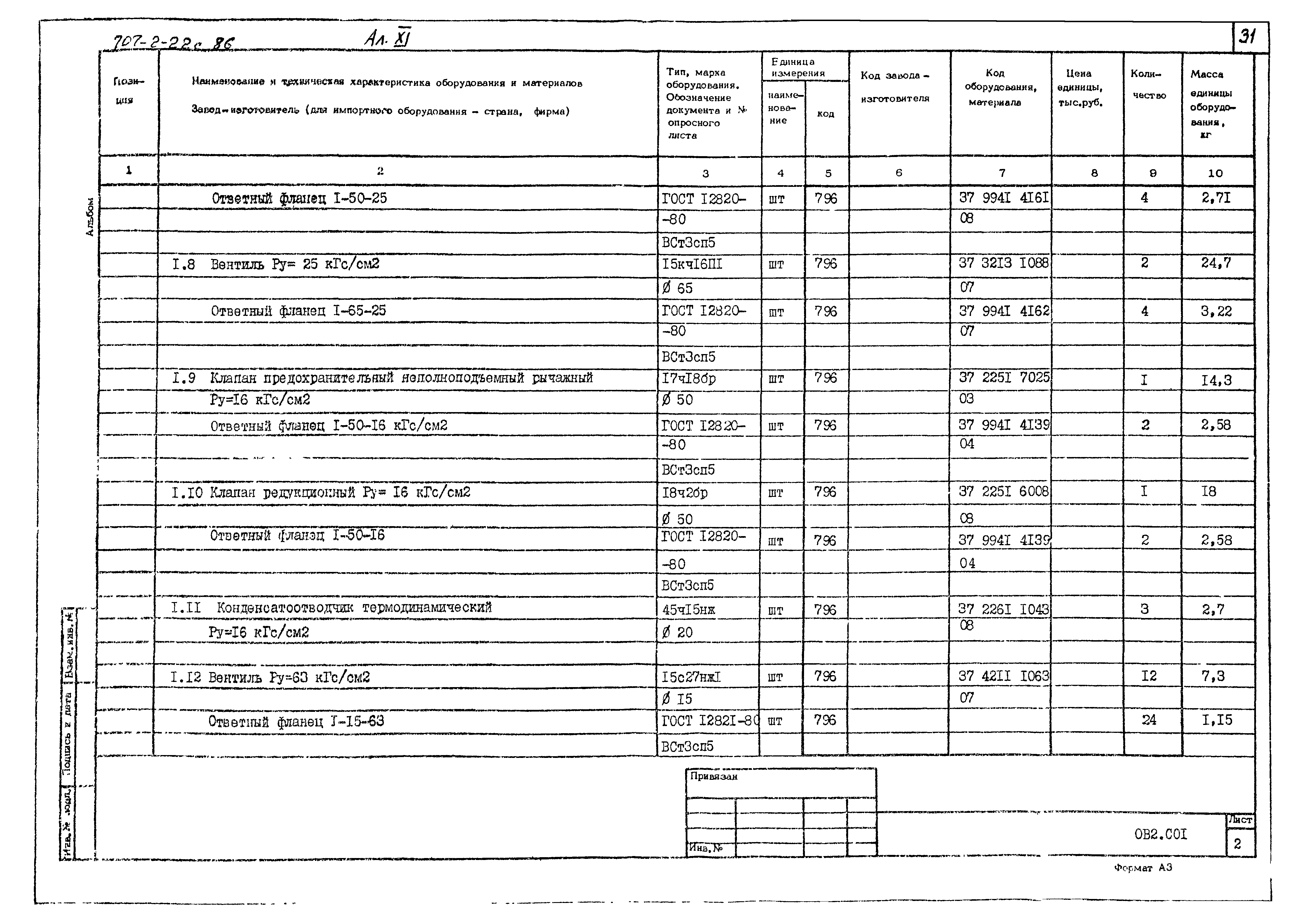 Типовой проект 707-2-22с.86