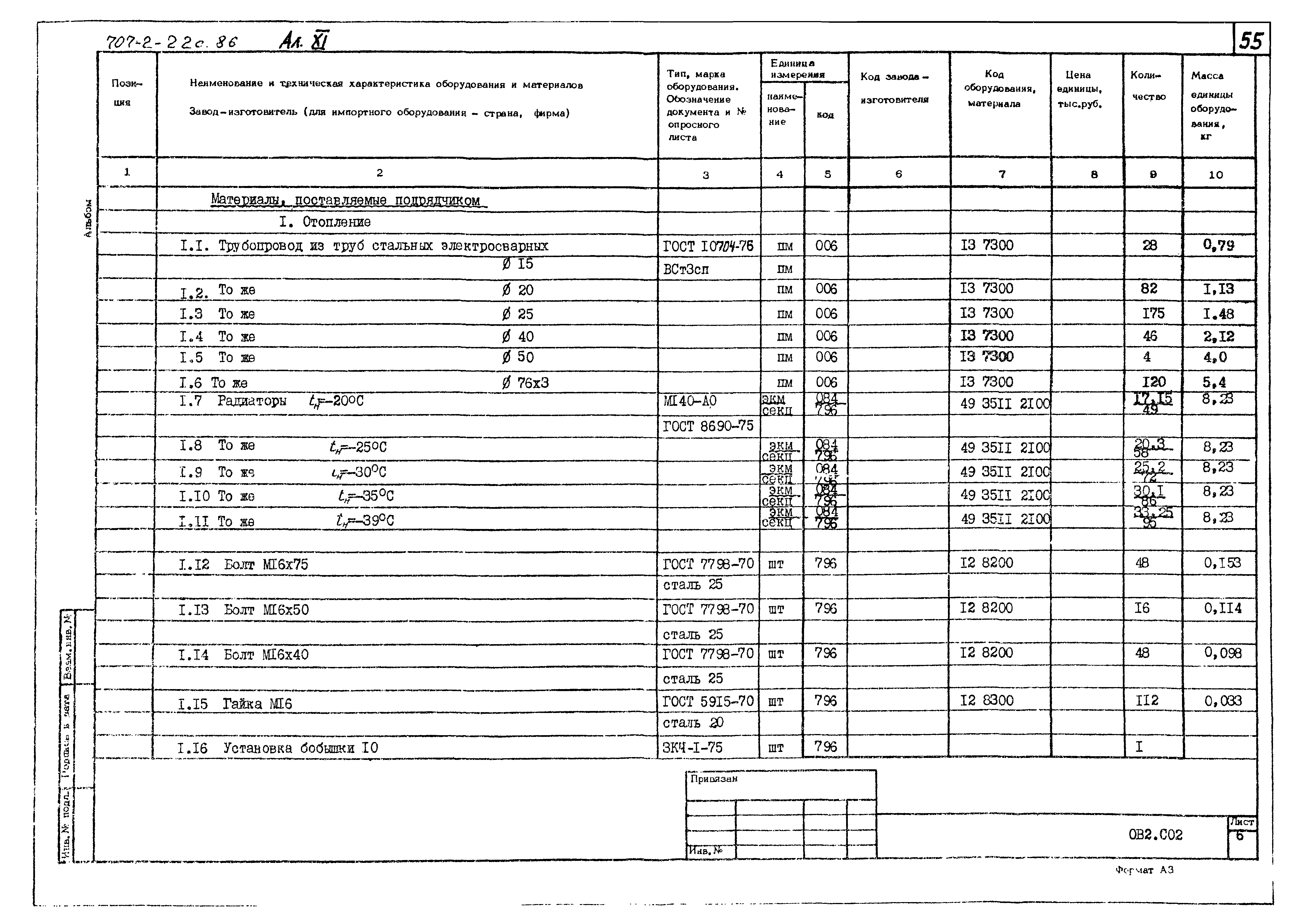 Типовой проект 707-2-22с.86