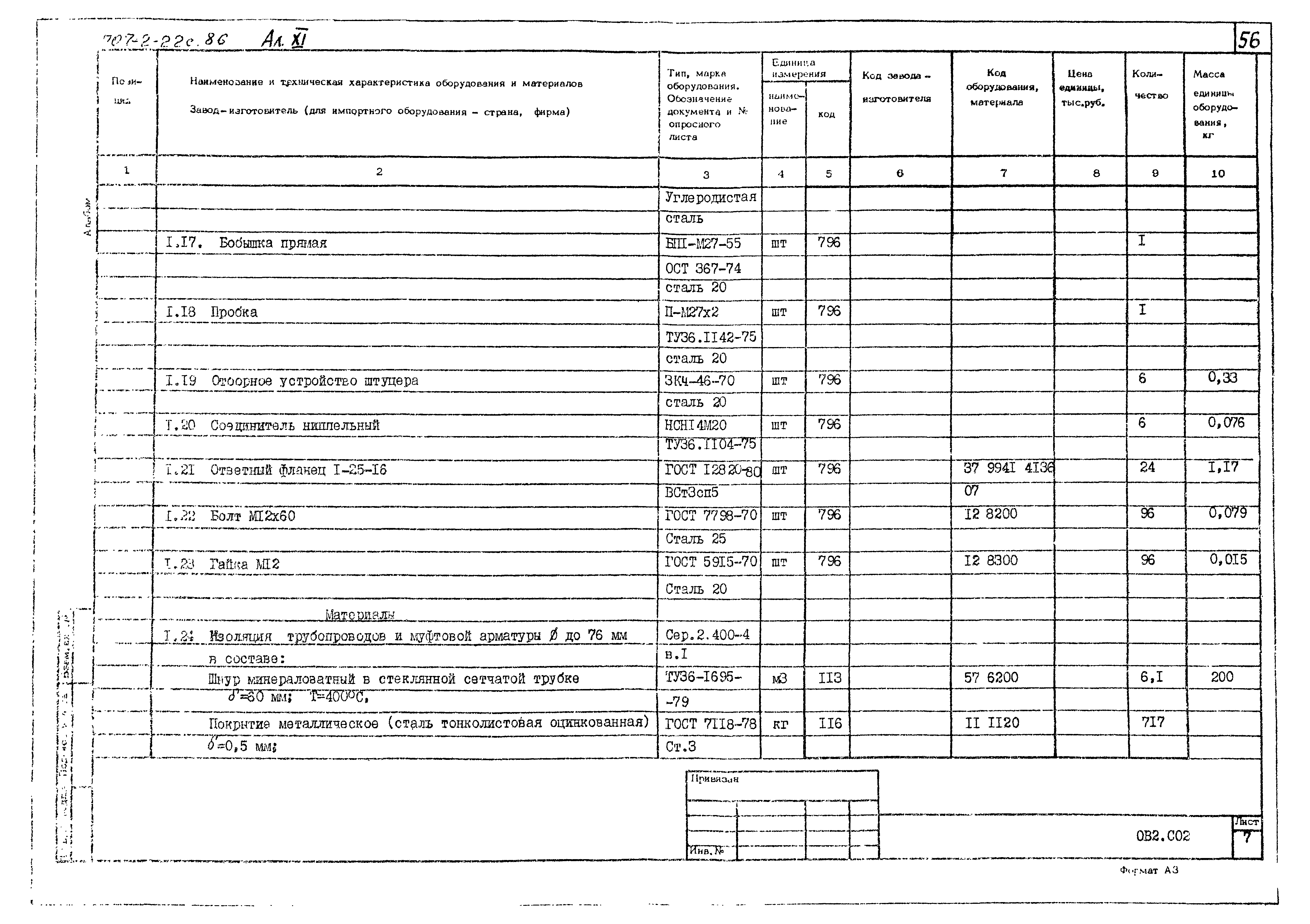 Типовой проект 707-2-22с.86