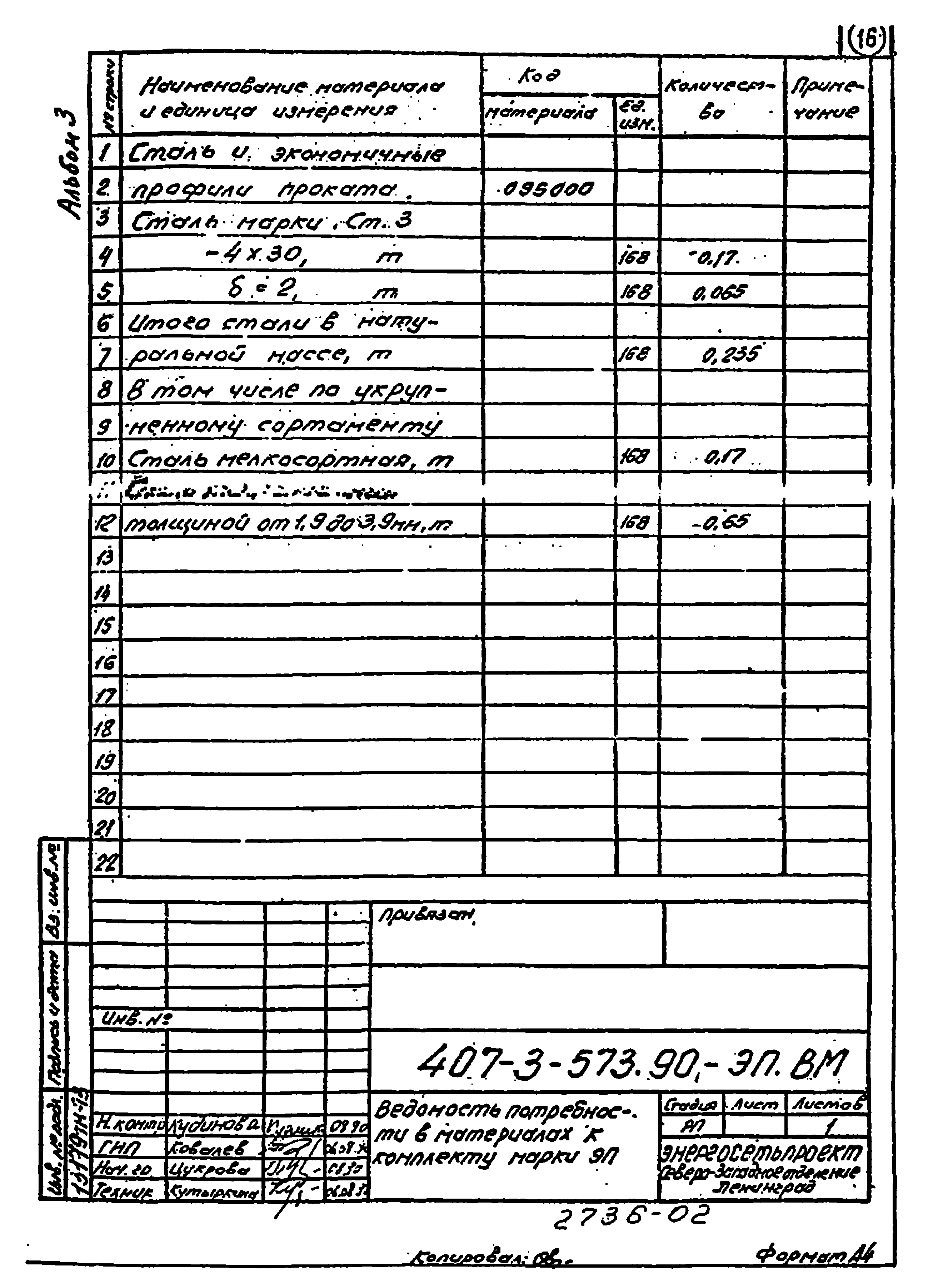 Типовой проект 407-3-573.90