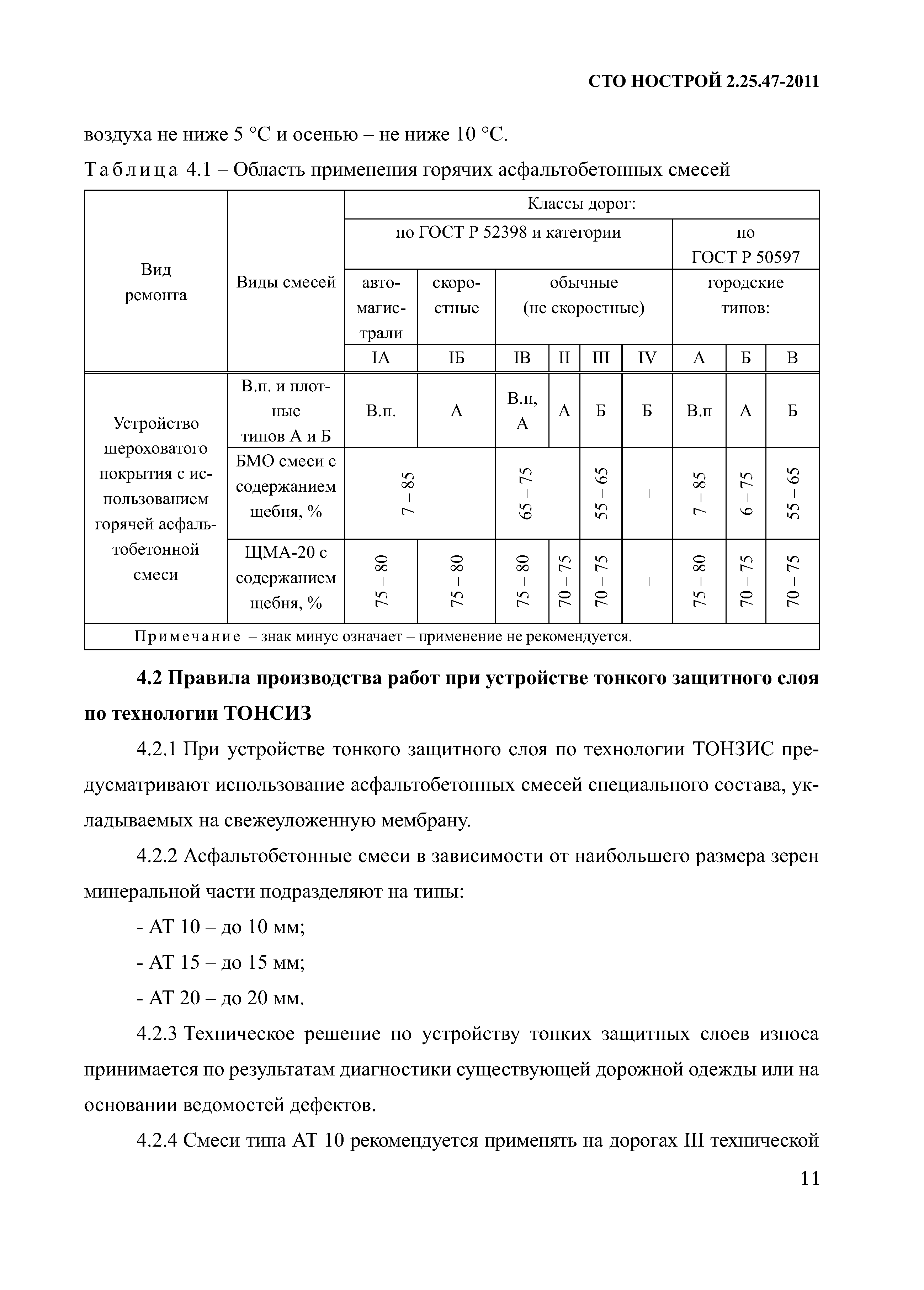 СТО НОСТРОЙ 2.25.47-2011