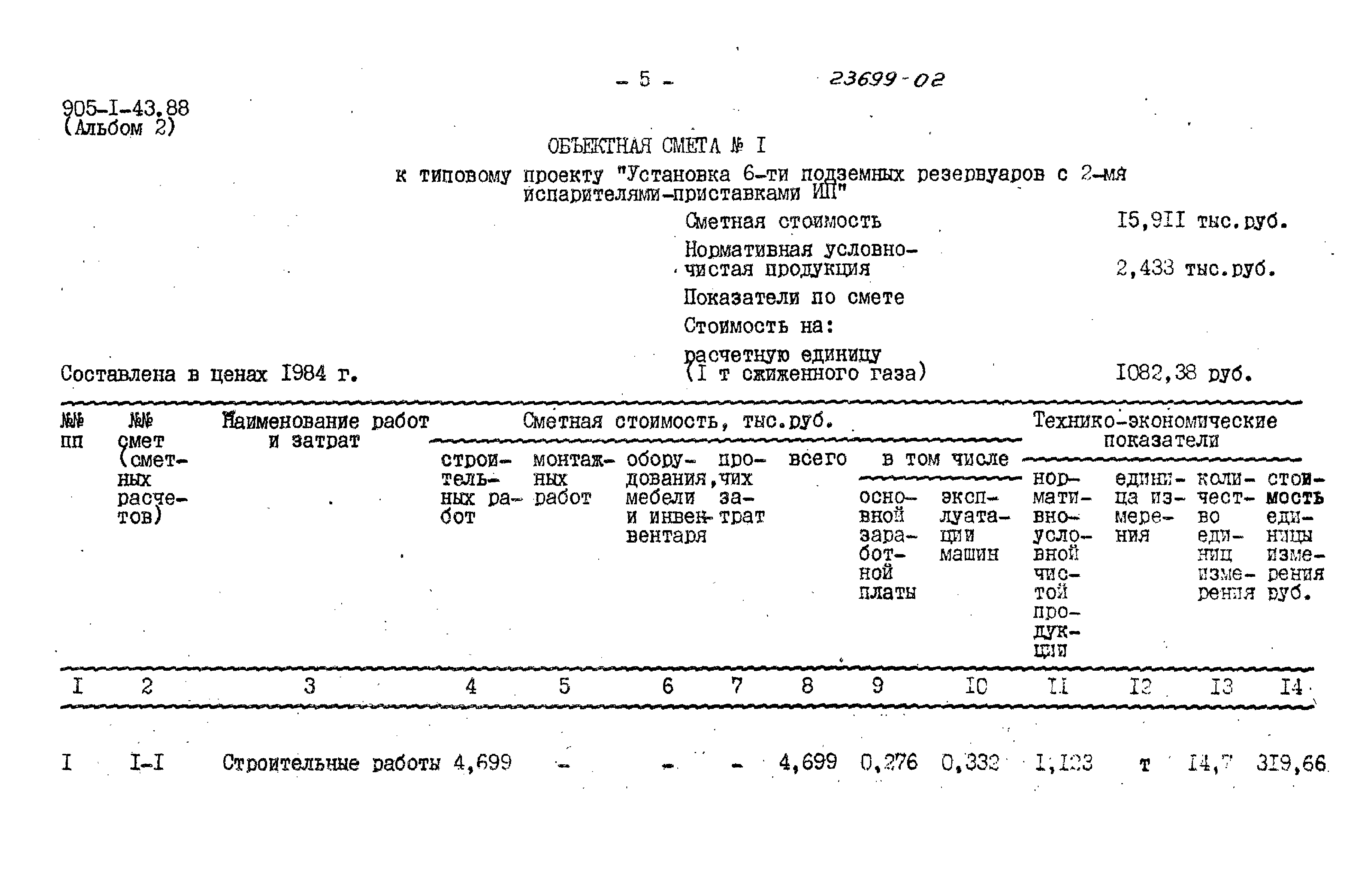 Типовой проект 905-1-43.88