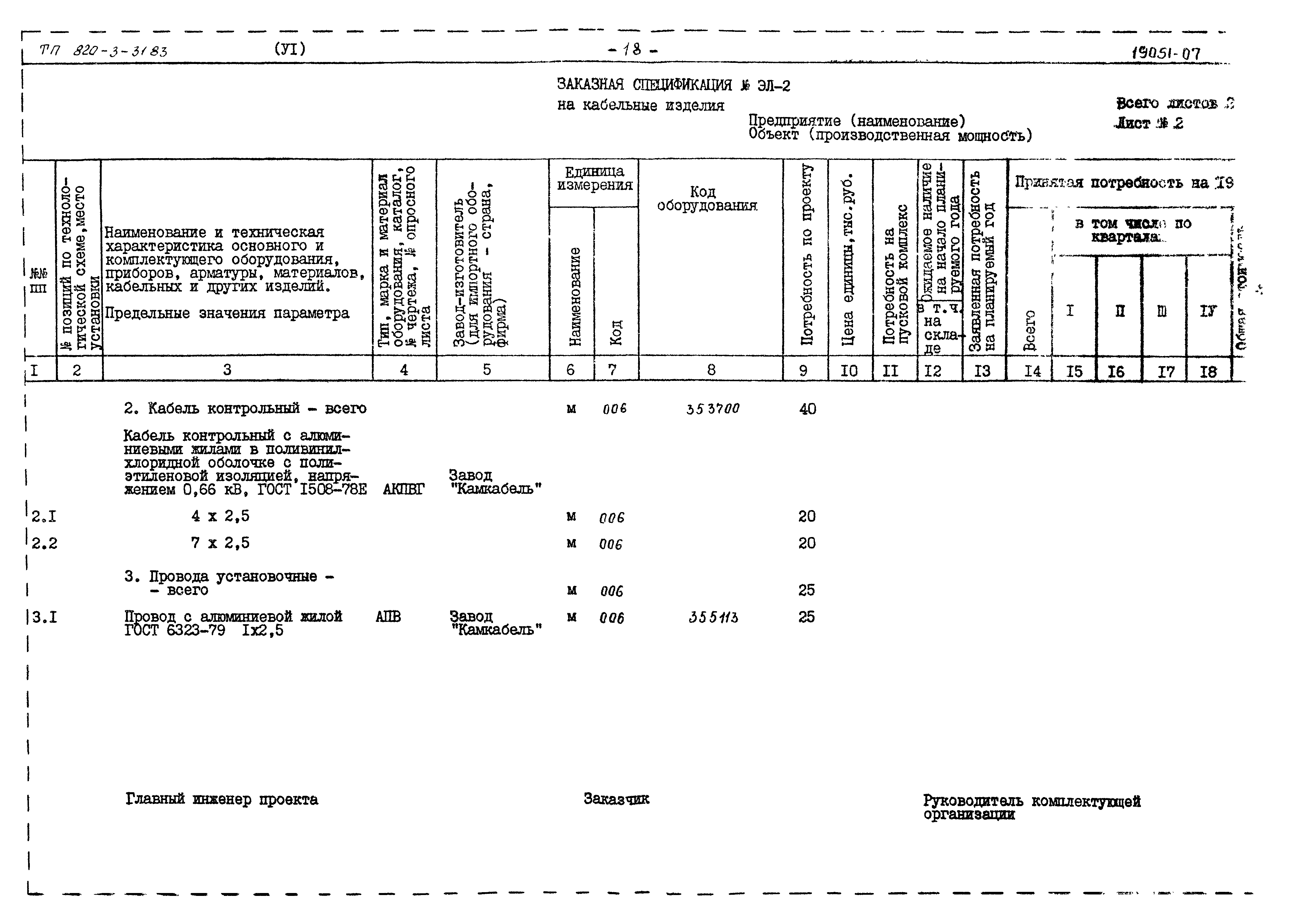 Типовой проект 820-3-31.83