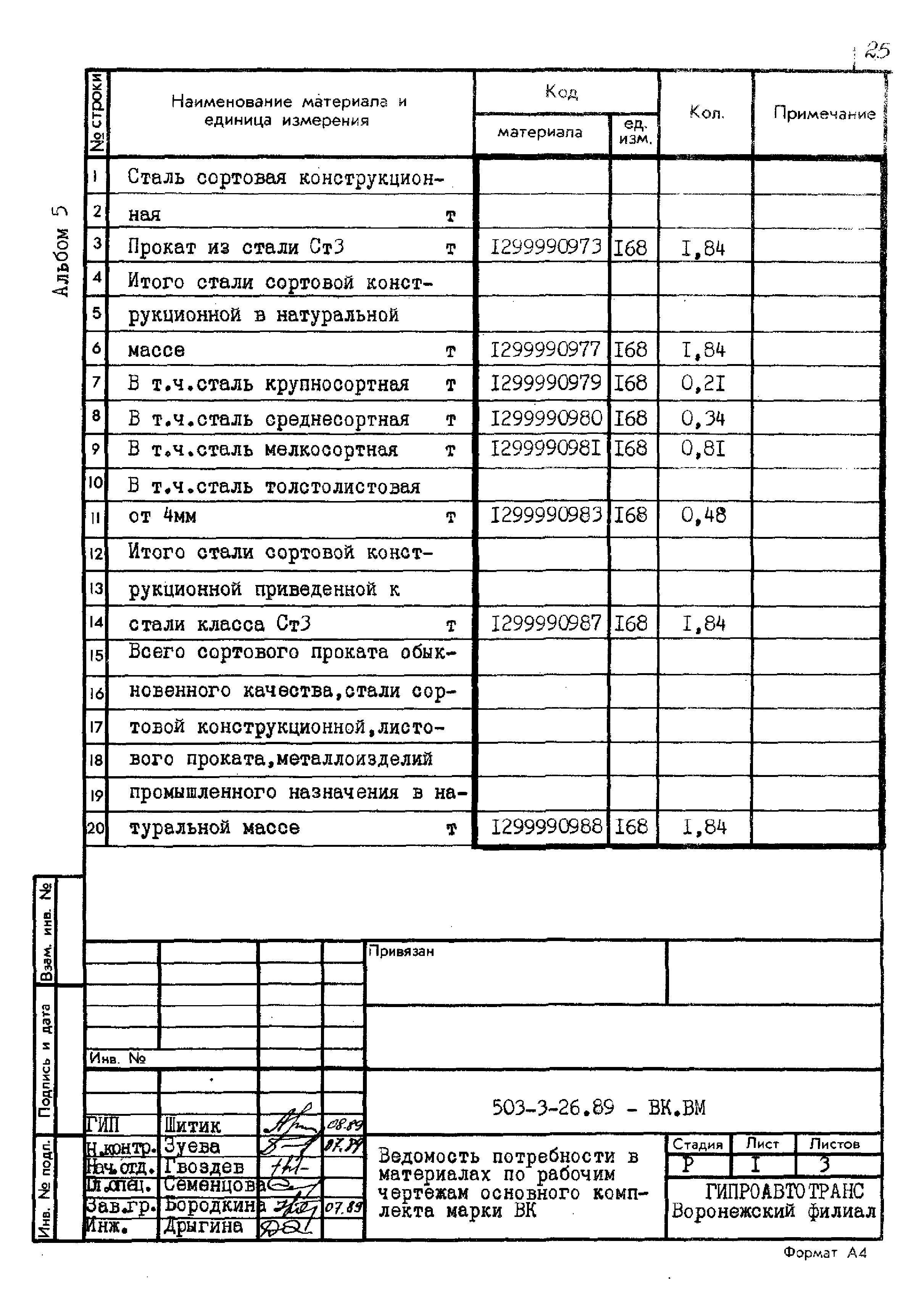 Типовой проект 503-3-26.89