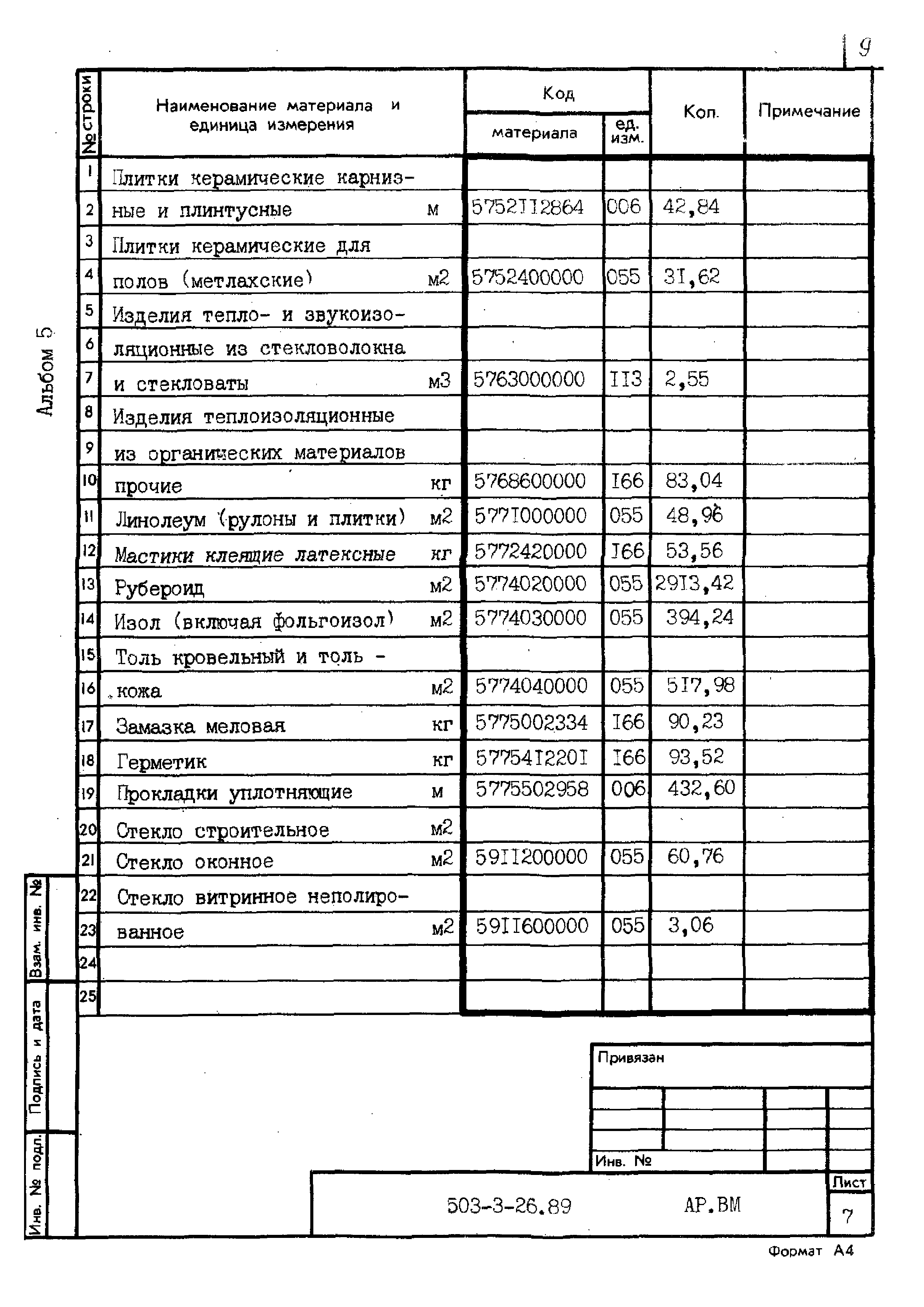 Типовой проект 503-3-26.89