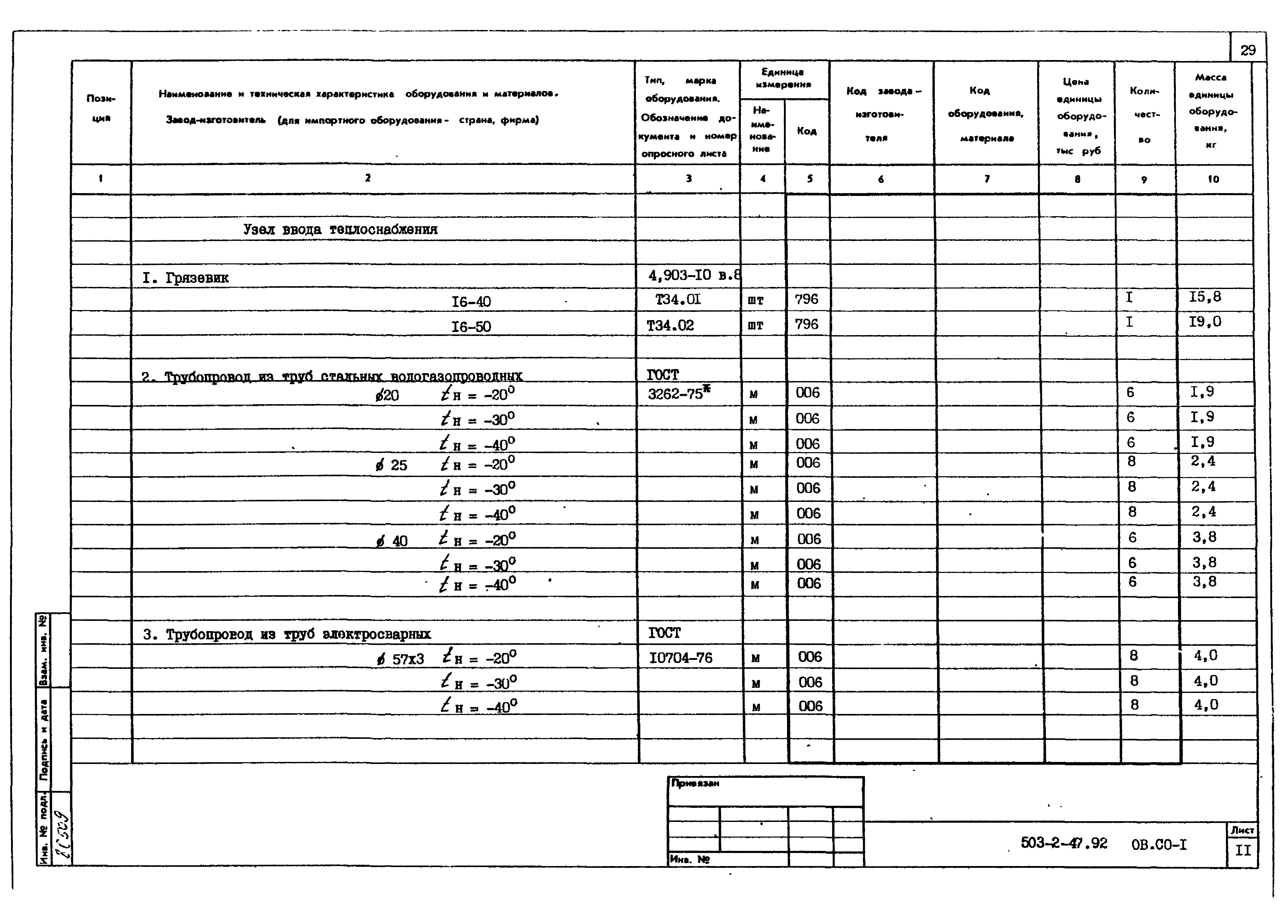 Типовой проект 503-2-47.92