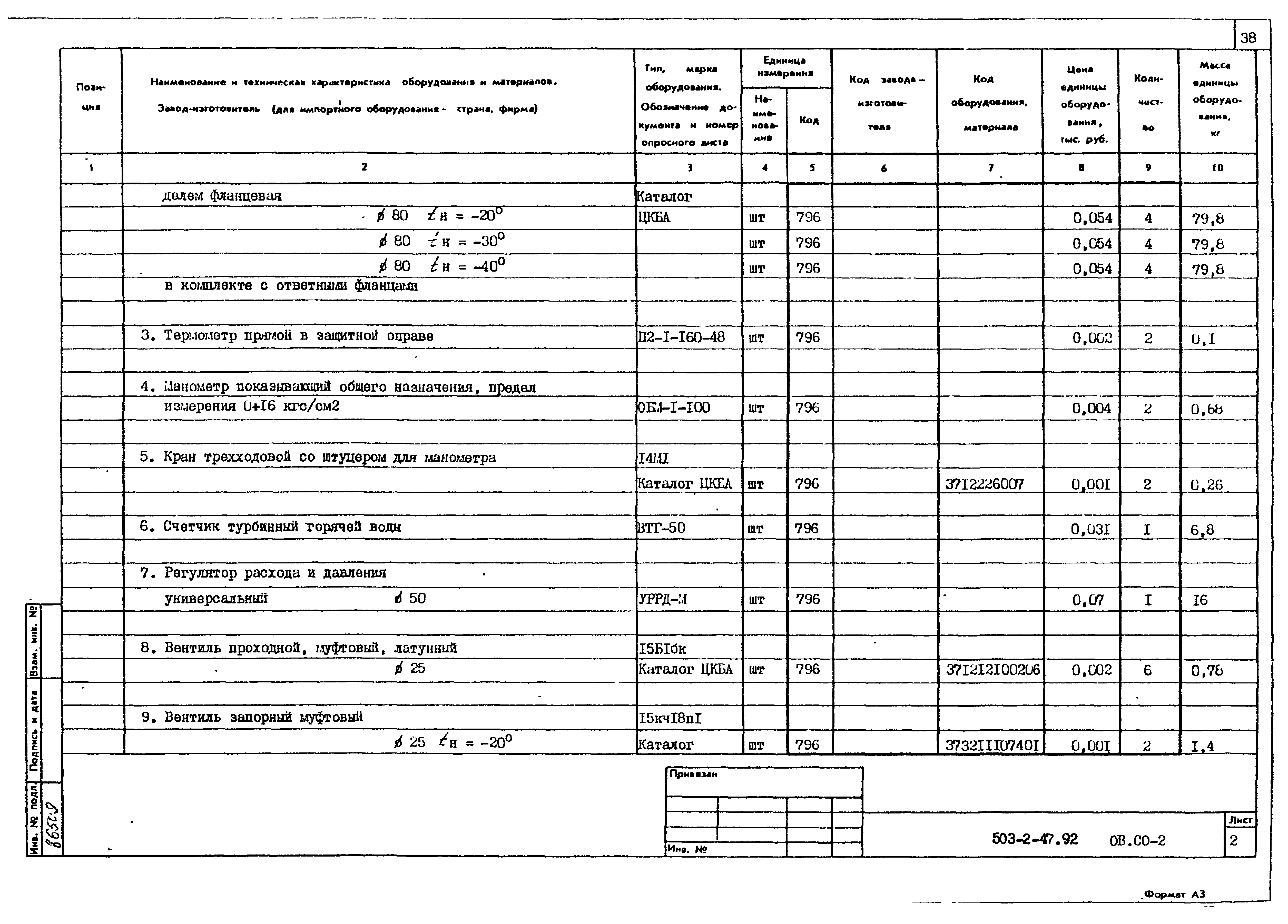 Типовой проект 503-2-47.92