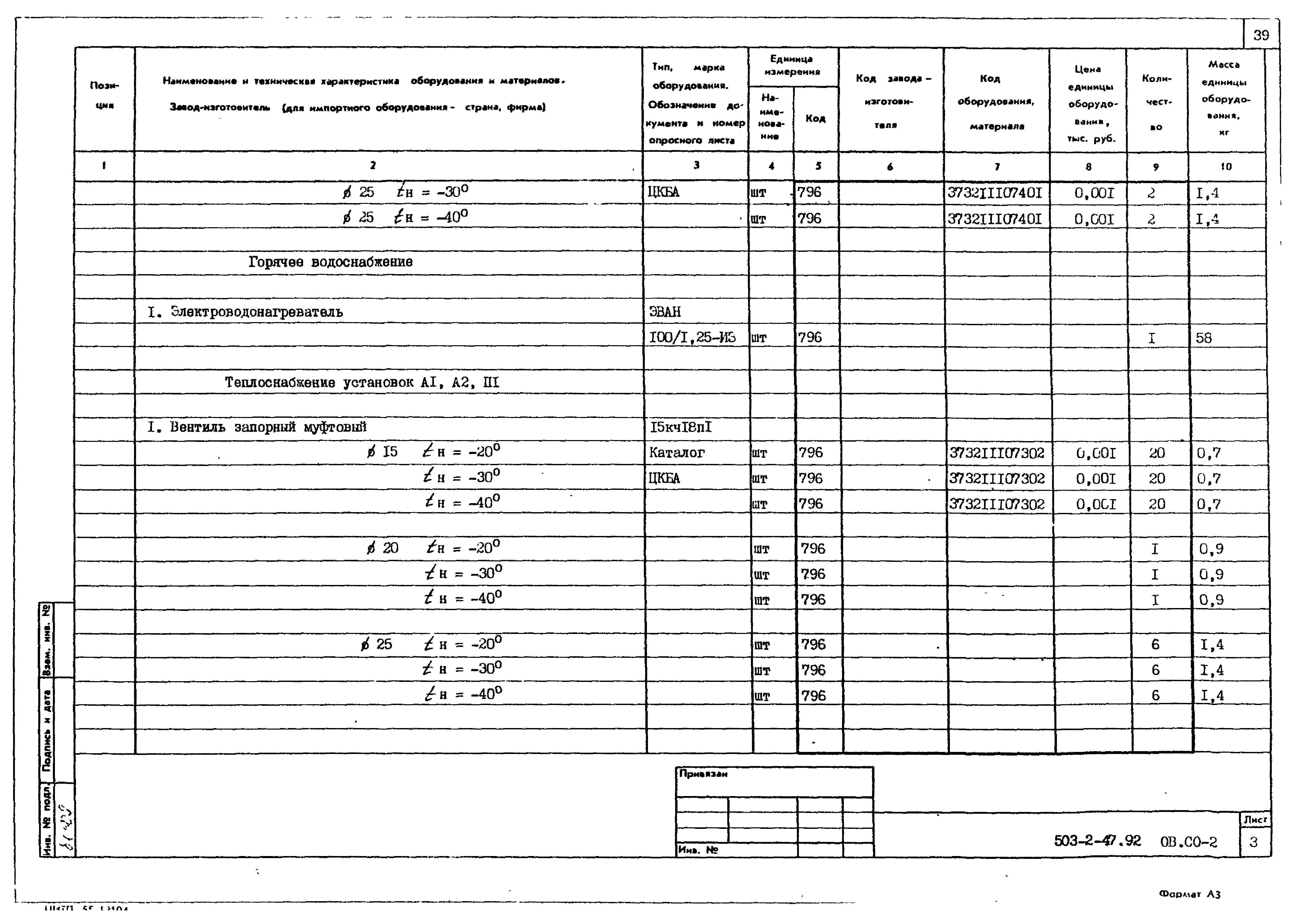 Типовой проект 503-2-47.92