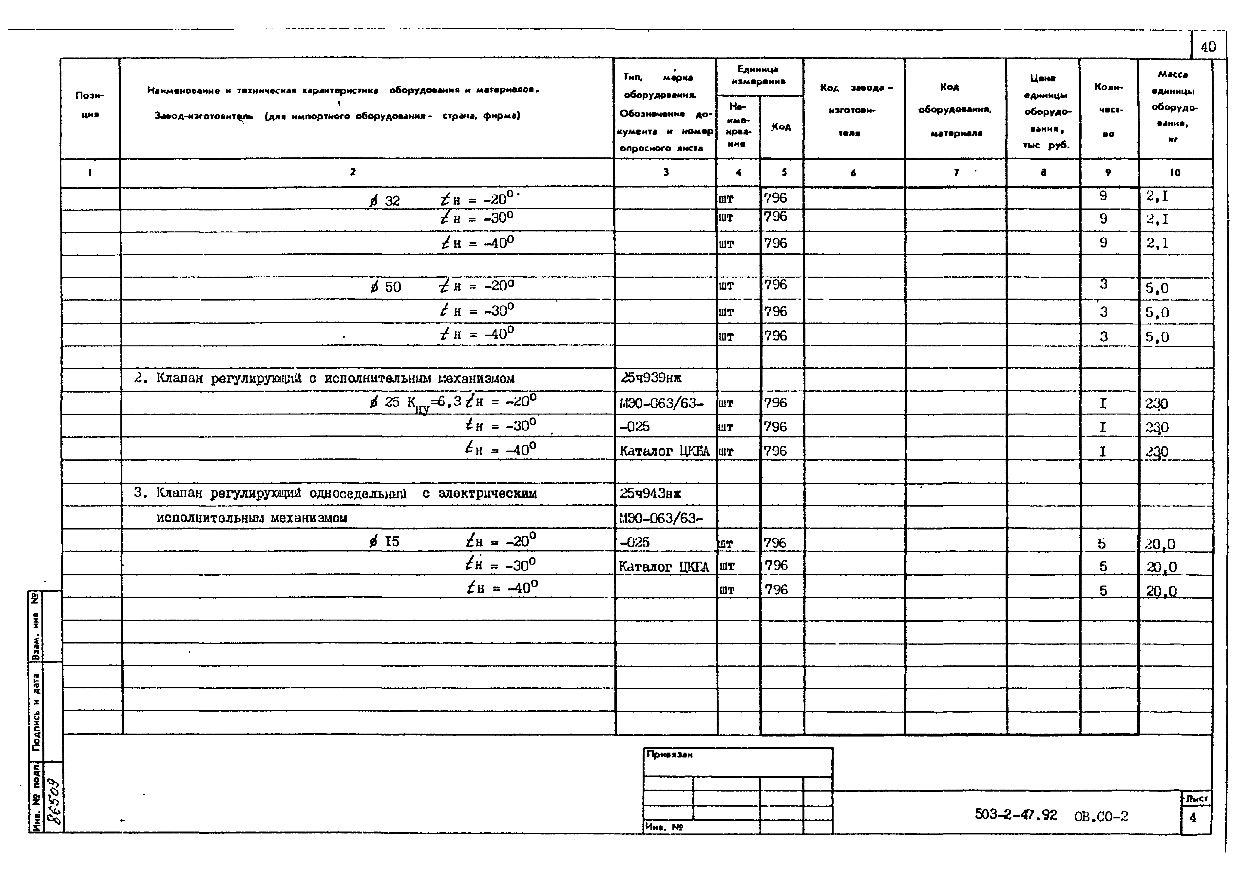 Типовой проект 503-2-47.92