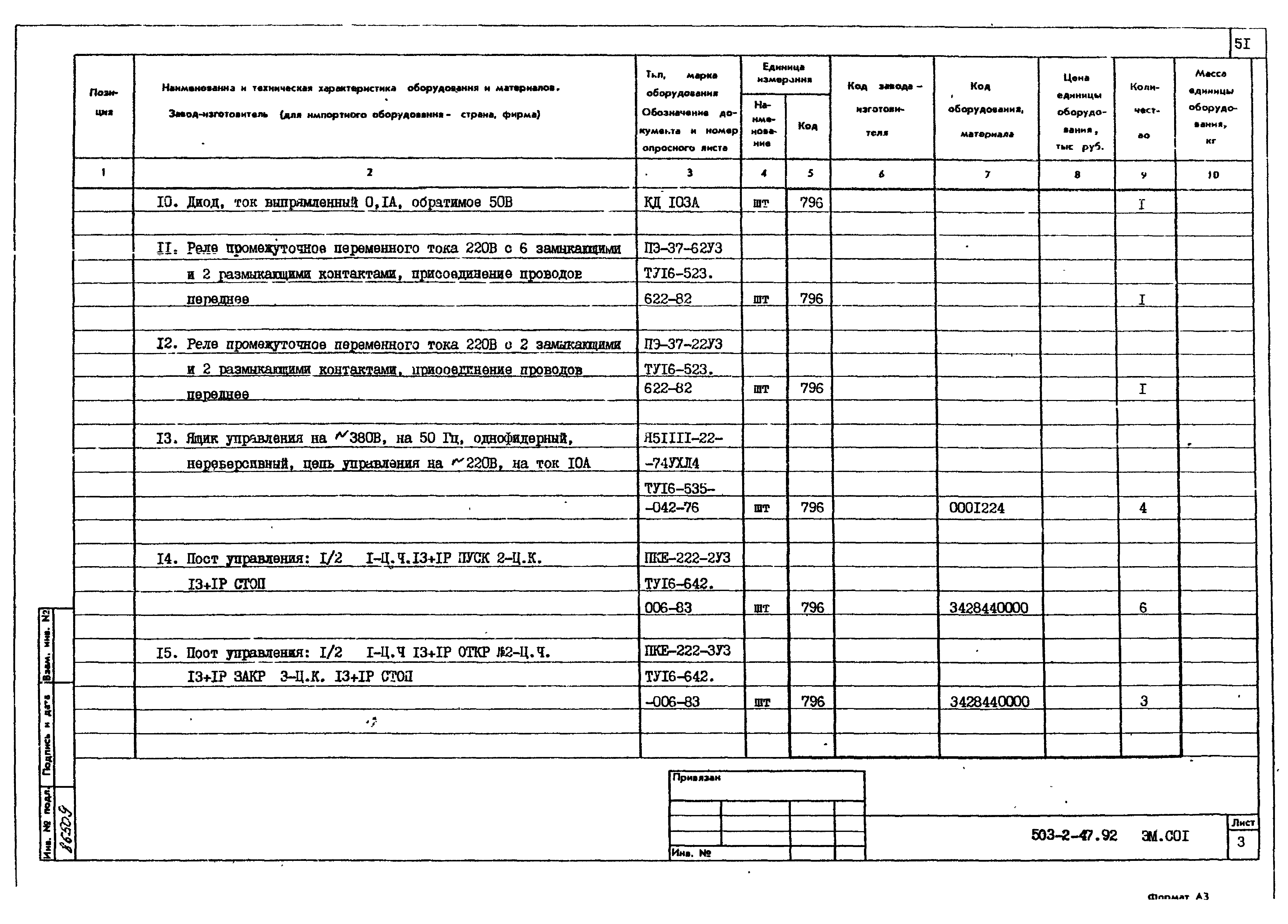 Типовой проект 503-2-47.92