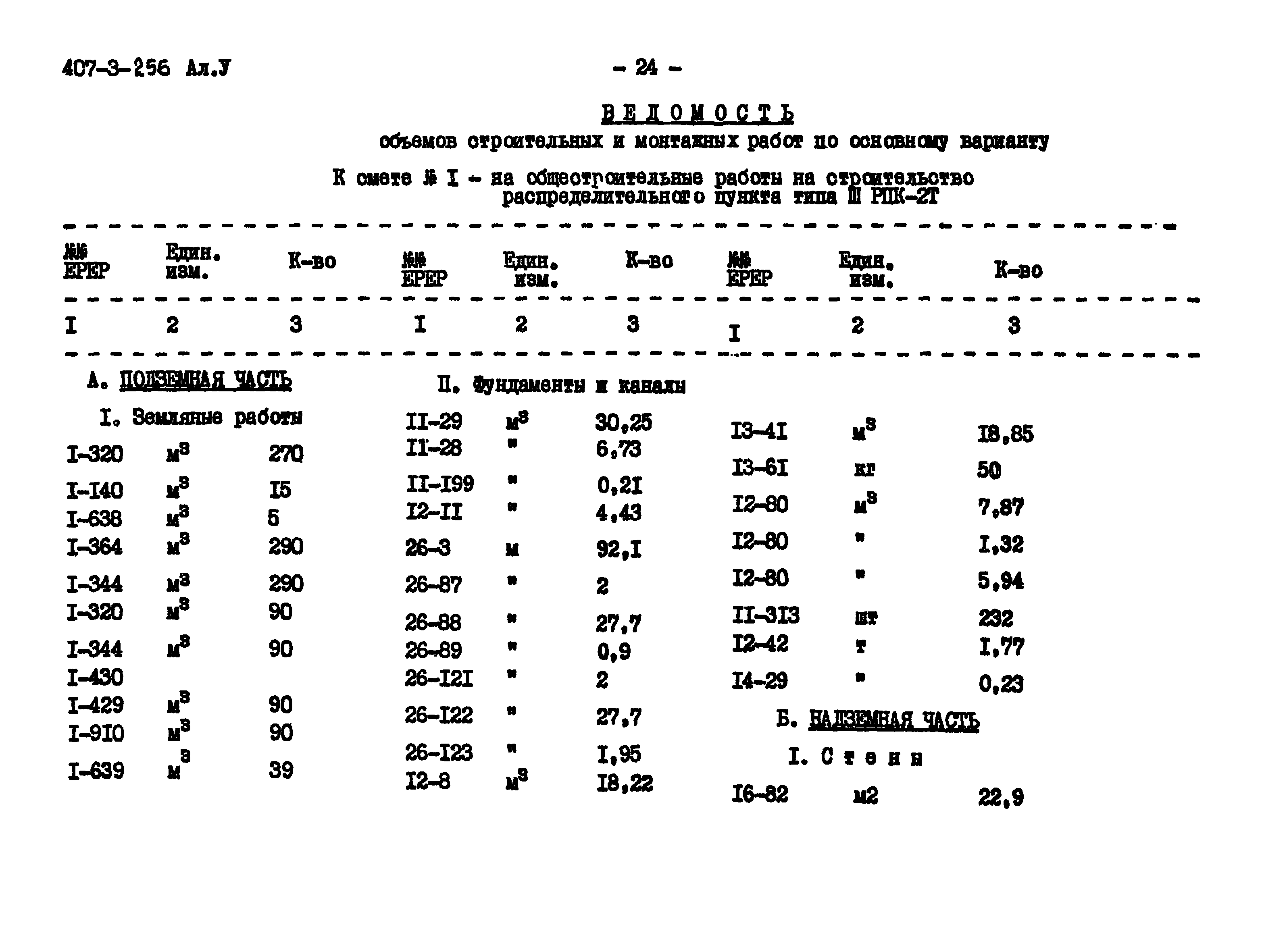 Типовой проект 407-3-256