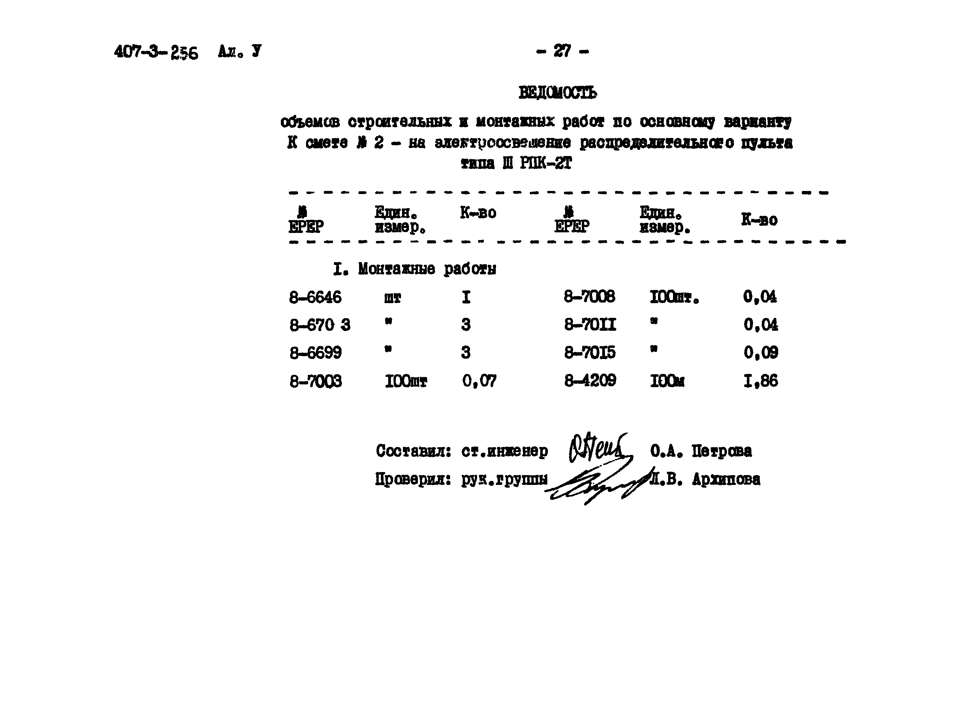 Типовой проект 407-3-256