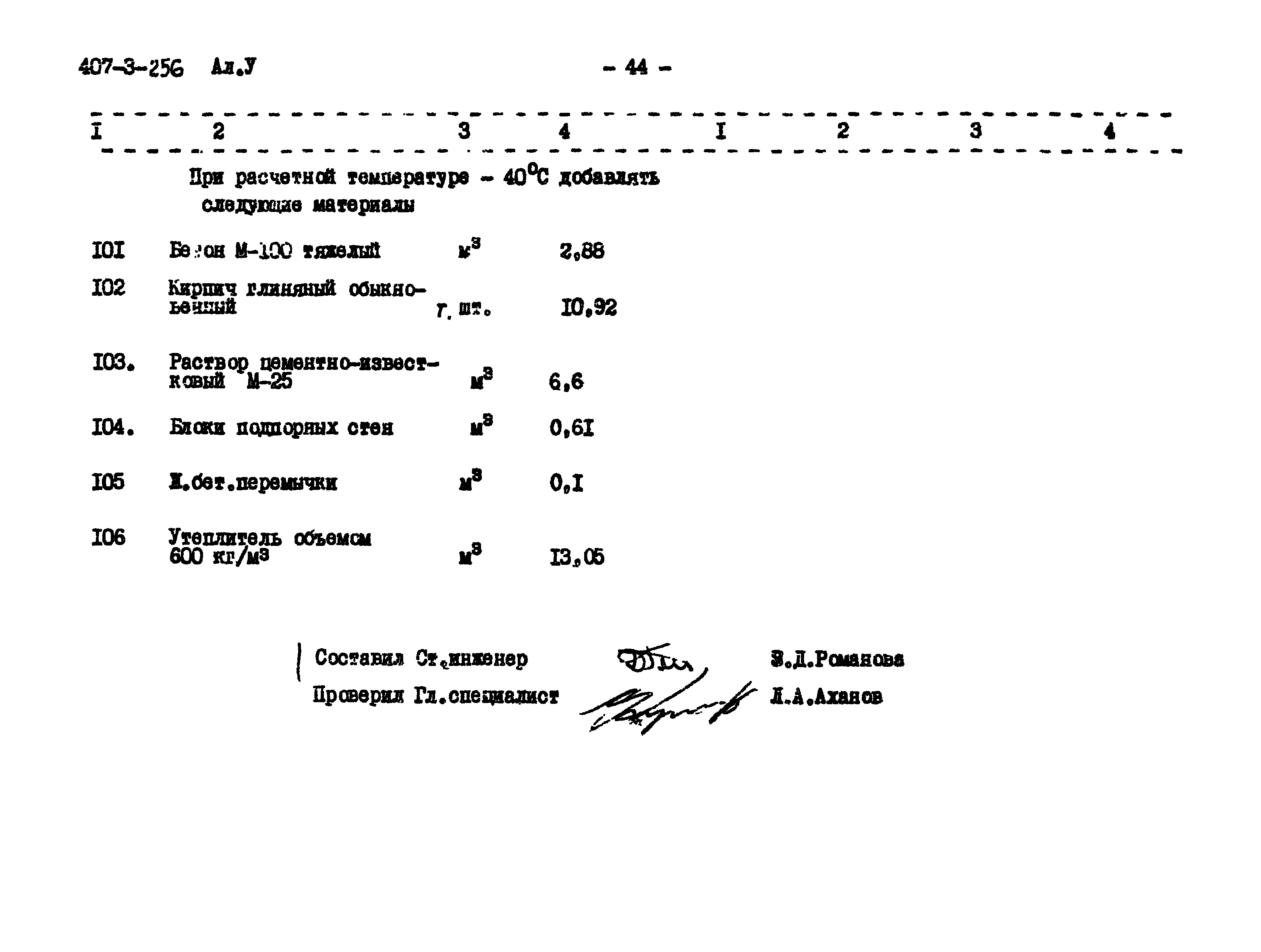 Типовой проект 407-3-256