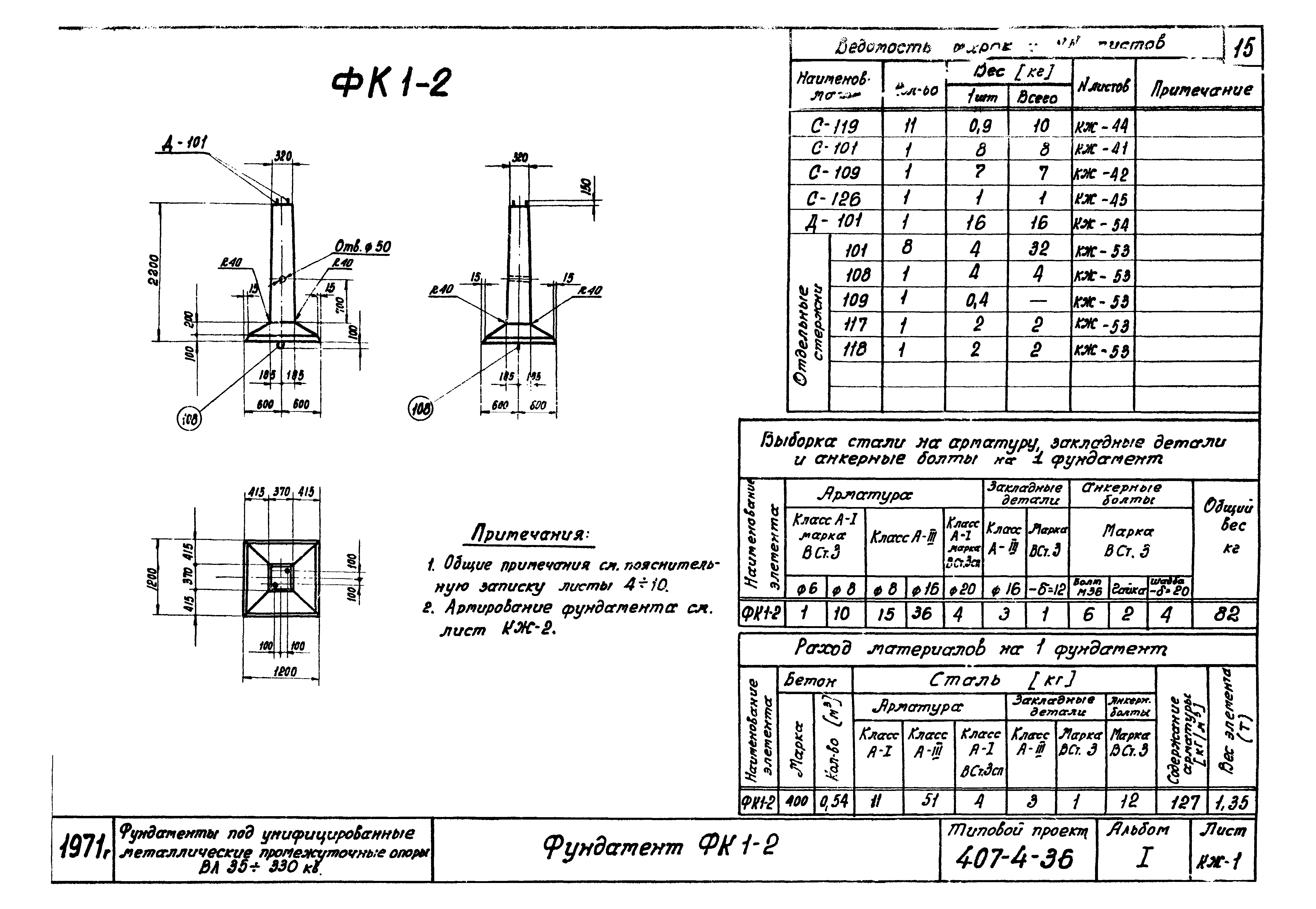 Типовой проект 407-4-36