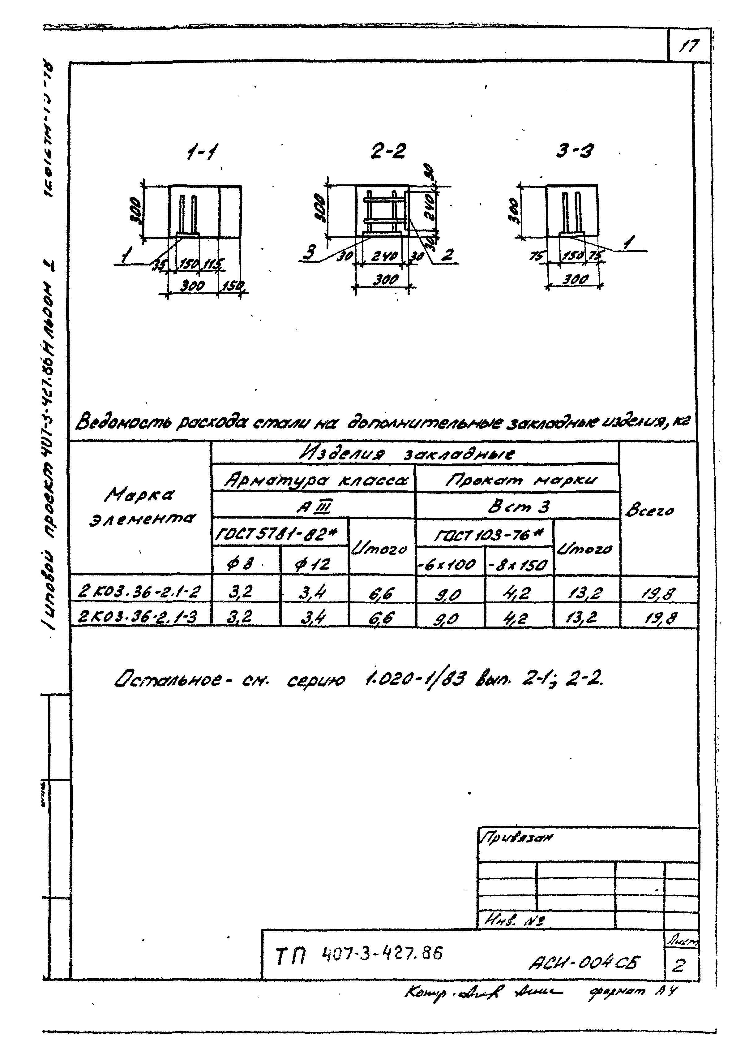 Типовой проект 407-3-427.86