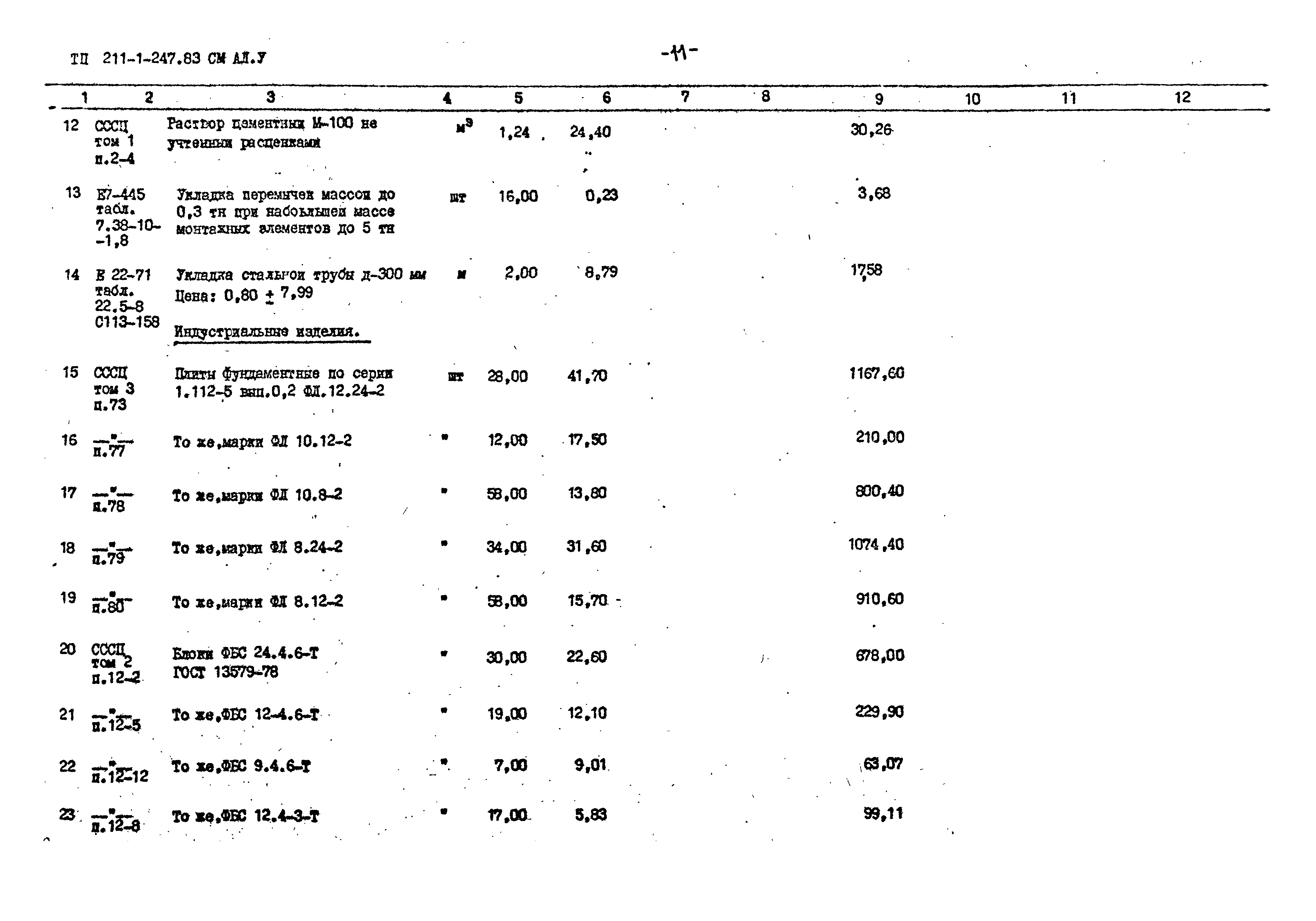 Типовой проект 211-1-247.83