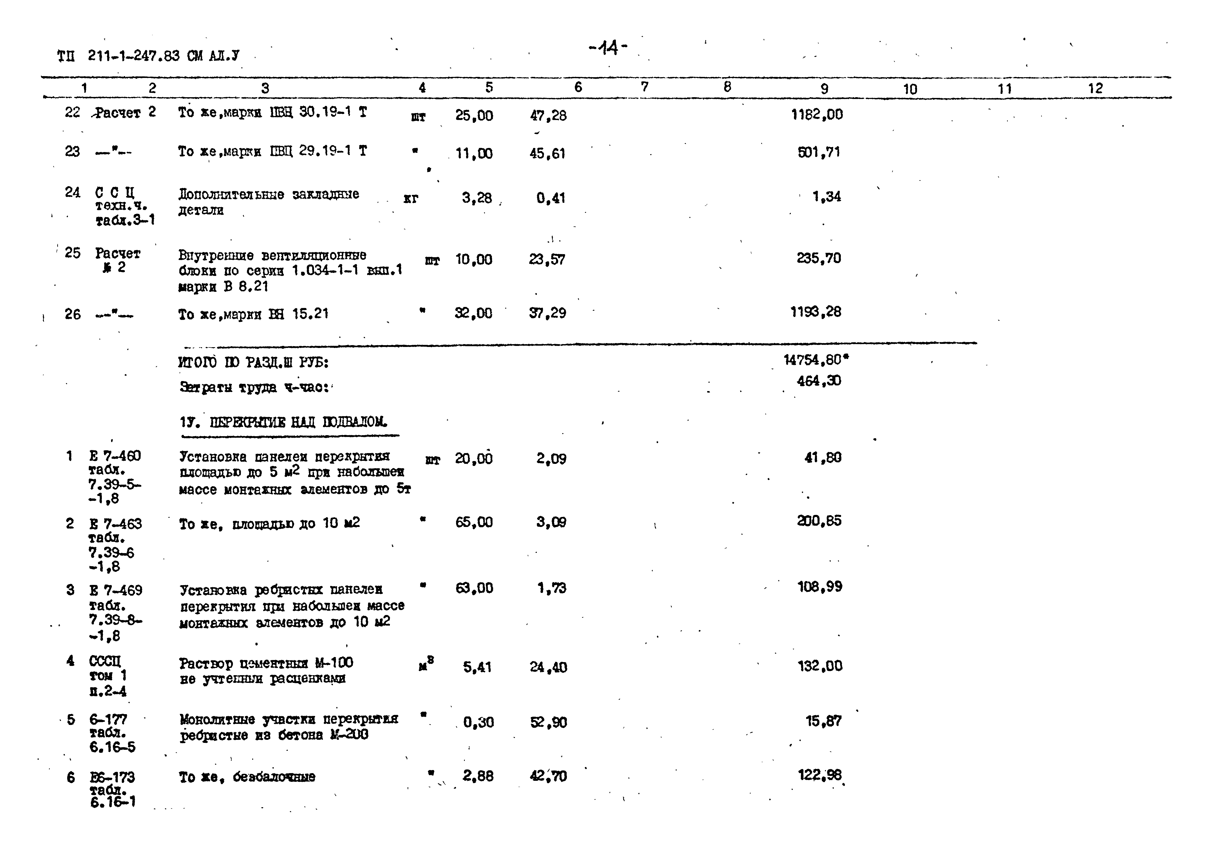 Типовой проект 211-1-247.83