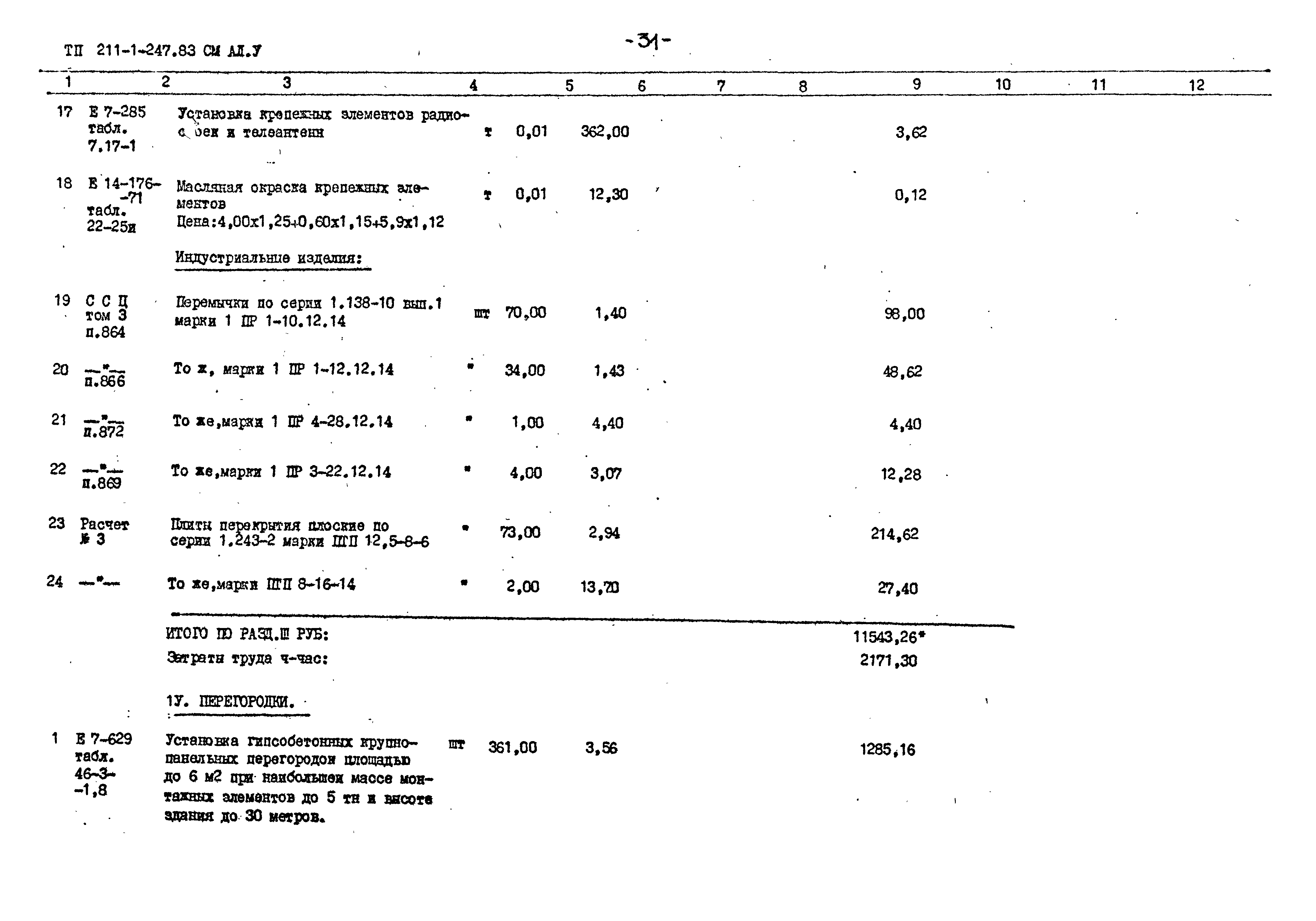 Типовой проект 211-1-247.83