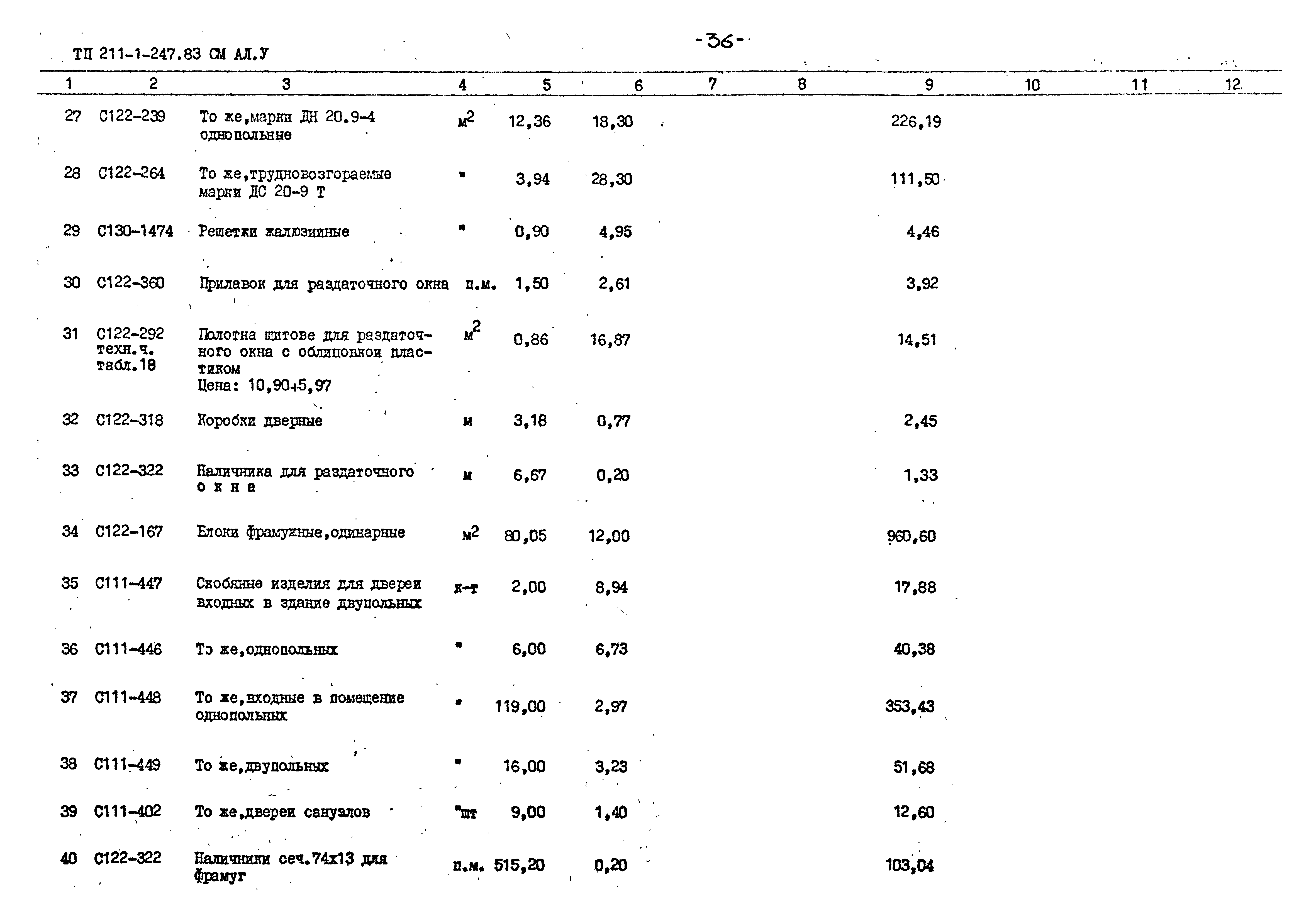 Типовой проект 211-1-247.83