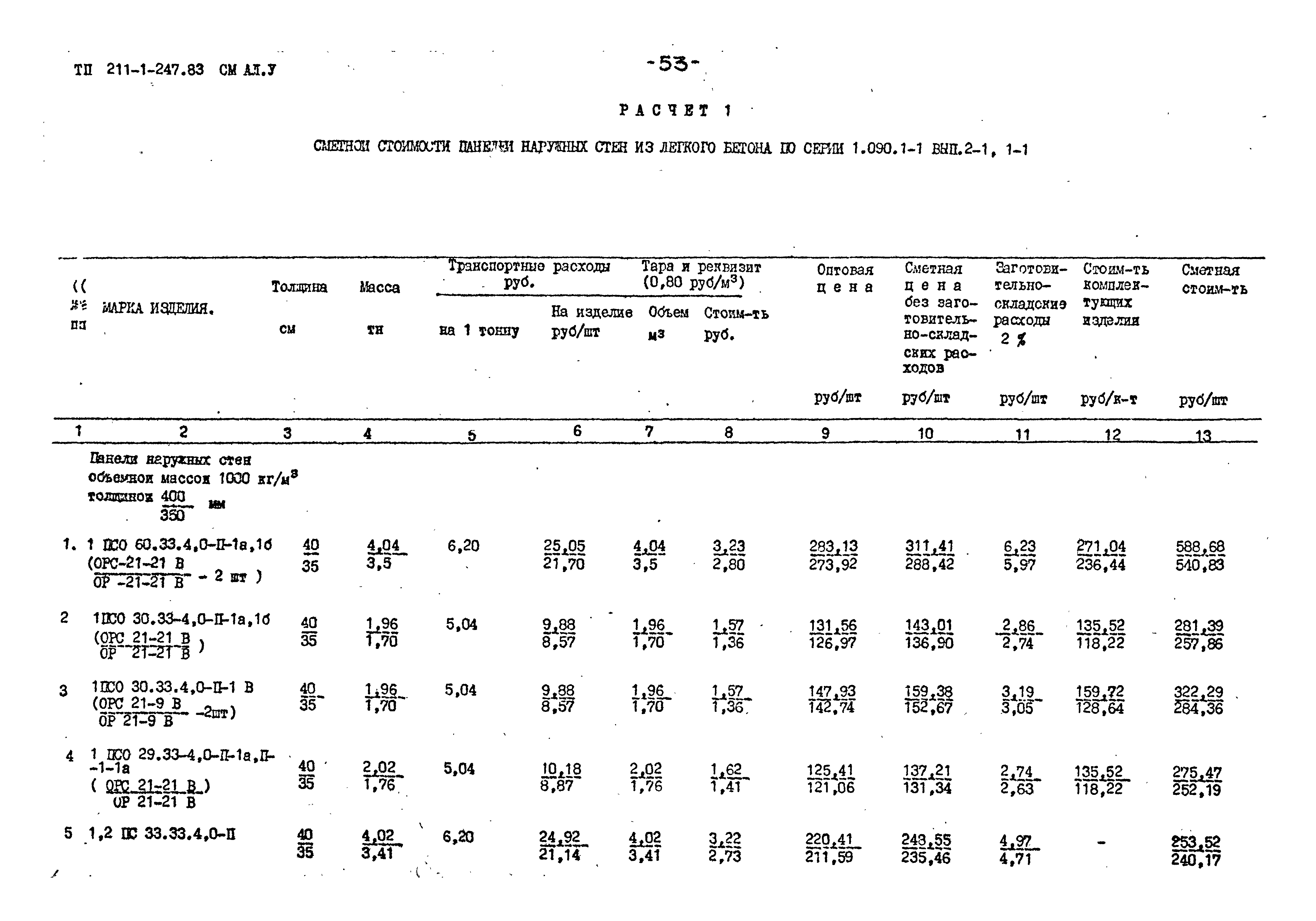 Типовой проект 211-1-247.83