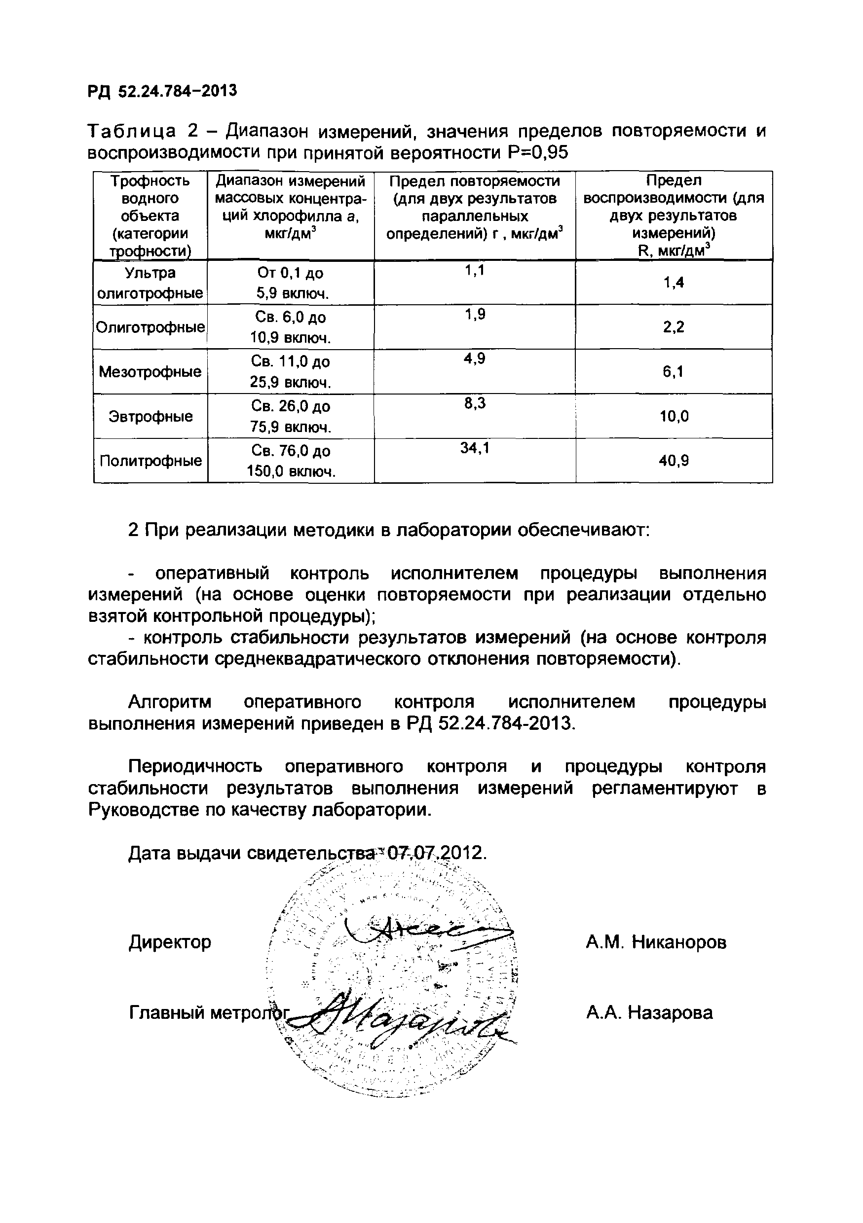 РД 52.24.784-2013