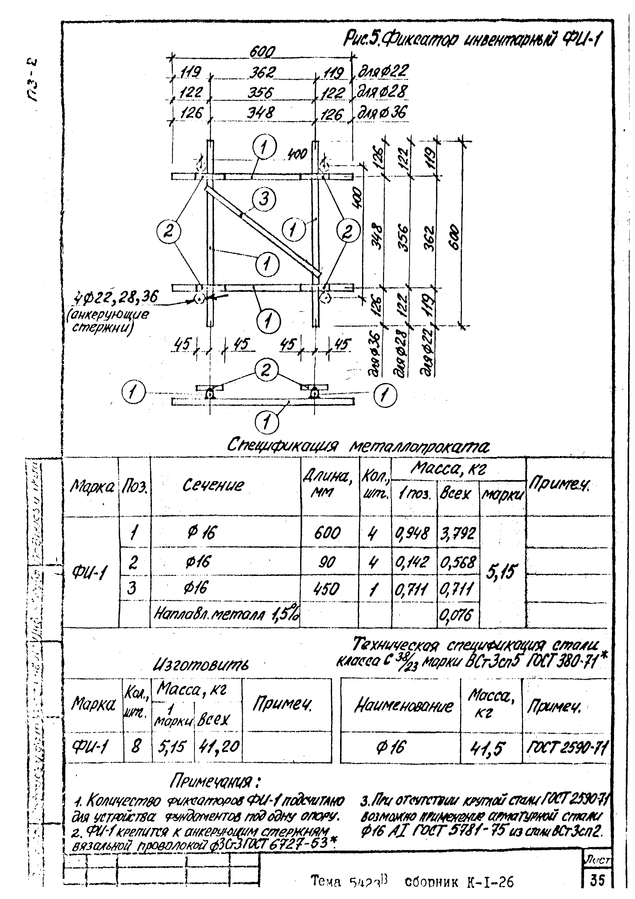 Технологическая карта К-1-26-1