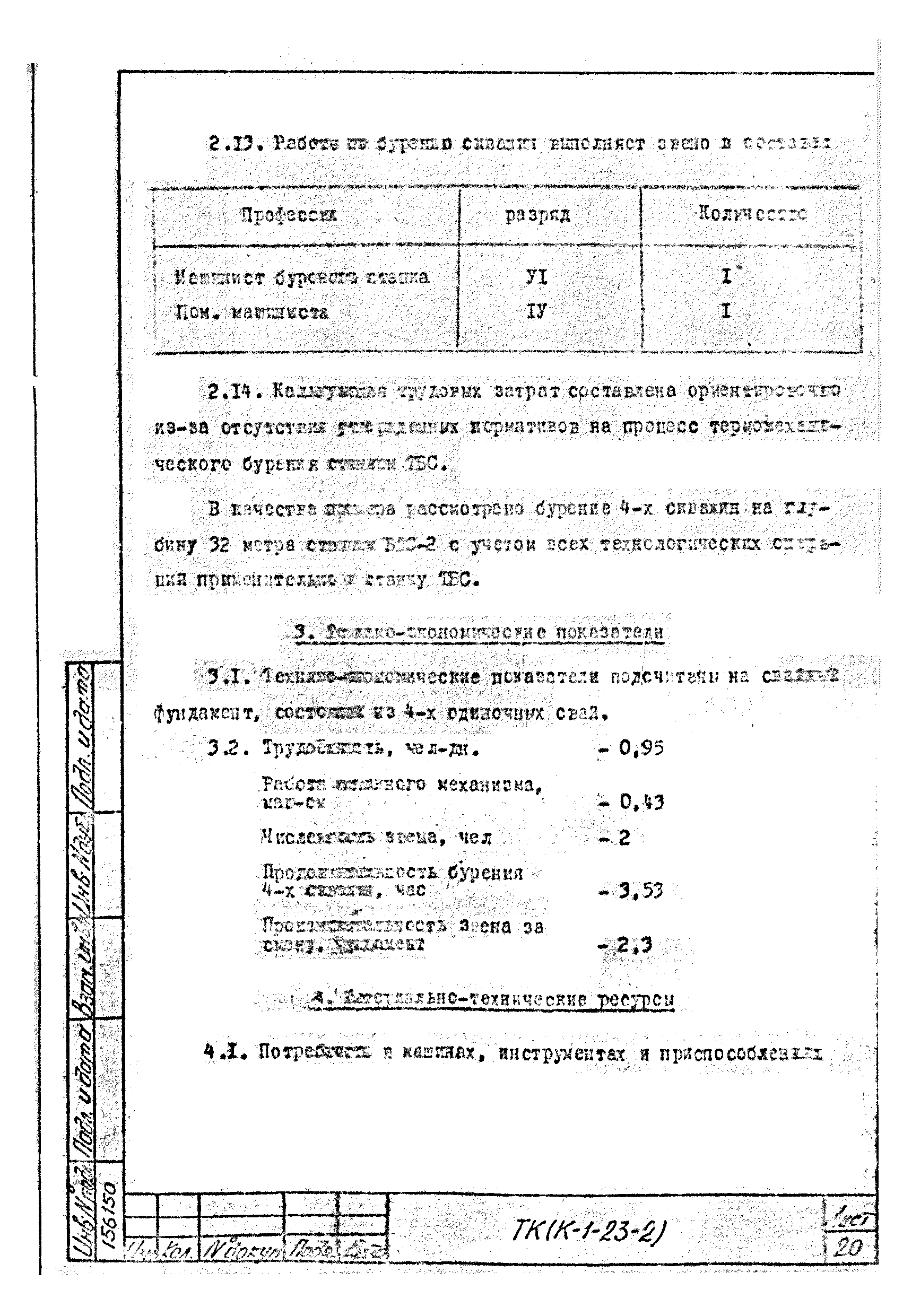 Технологическая карта К-1-23-2