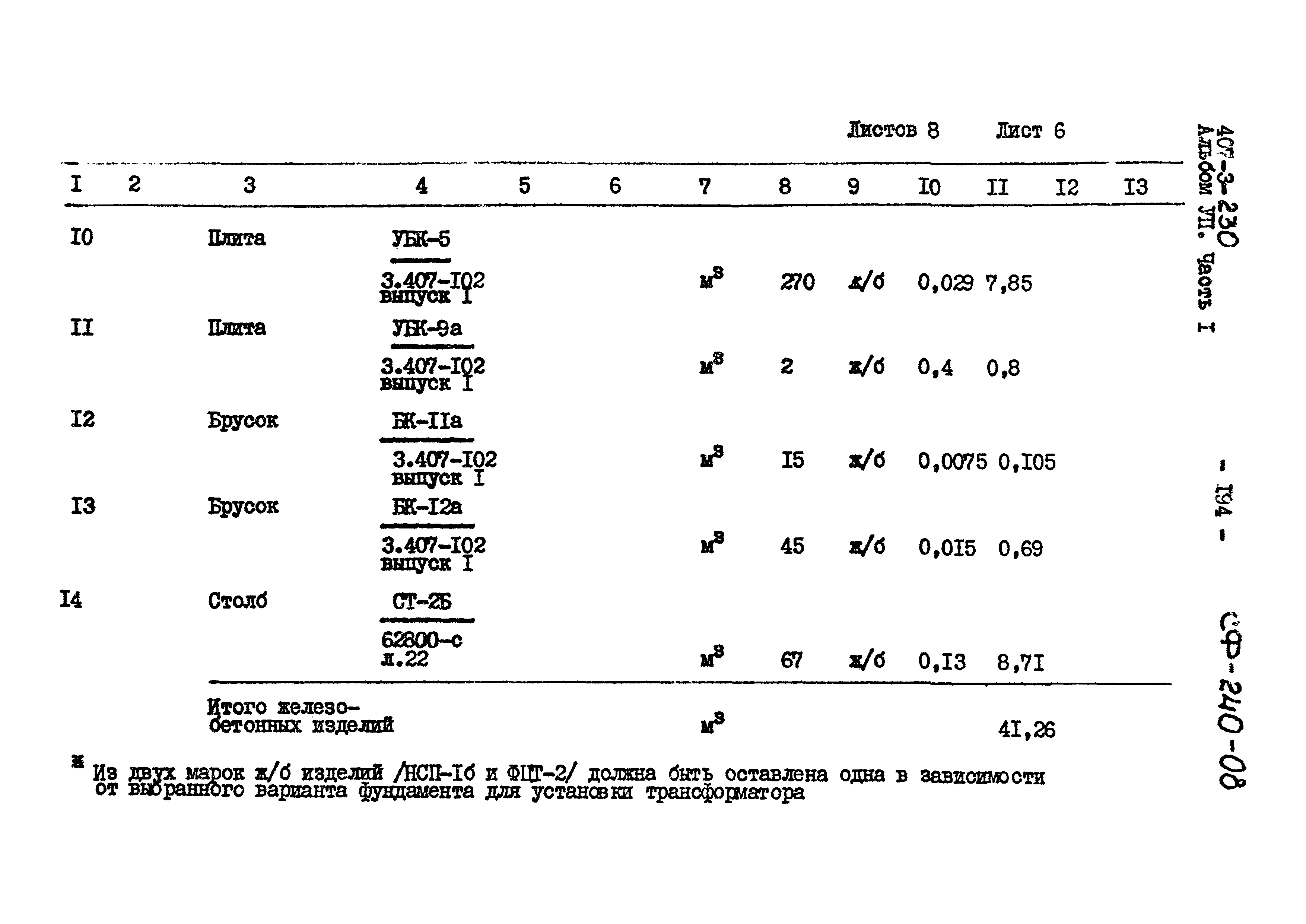 Типовой проект 407-3-230