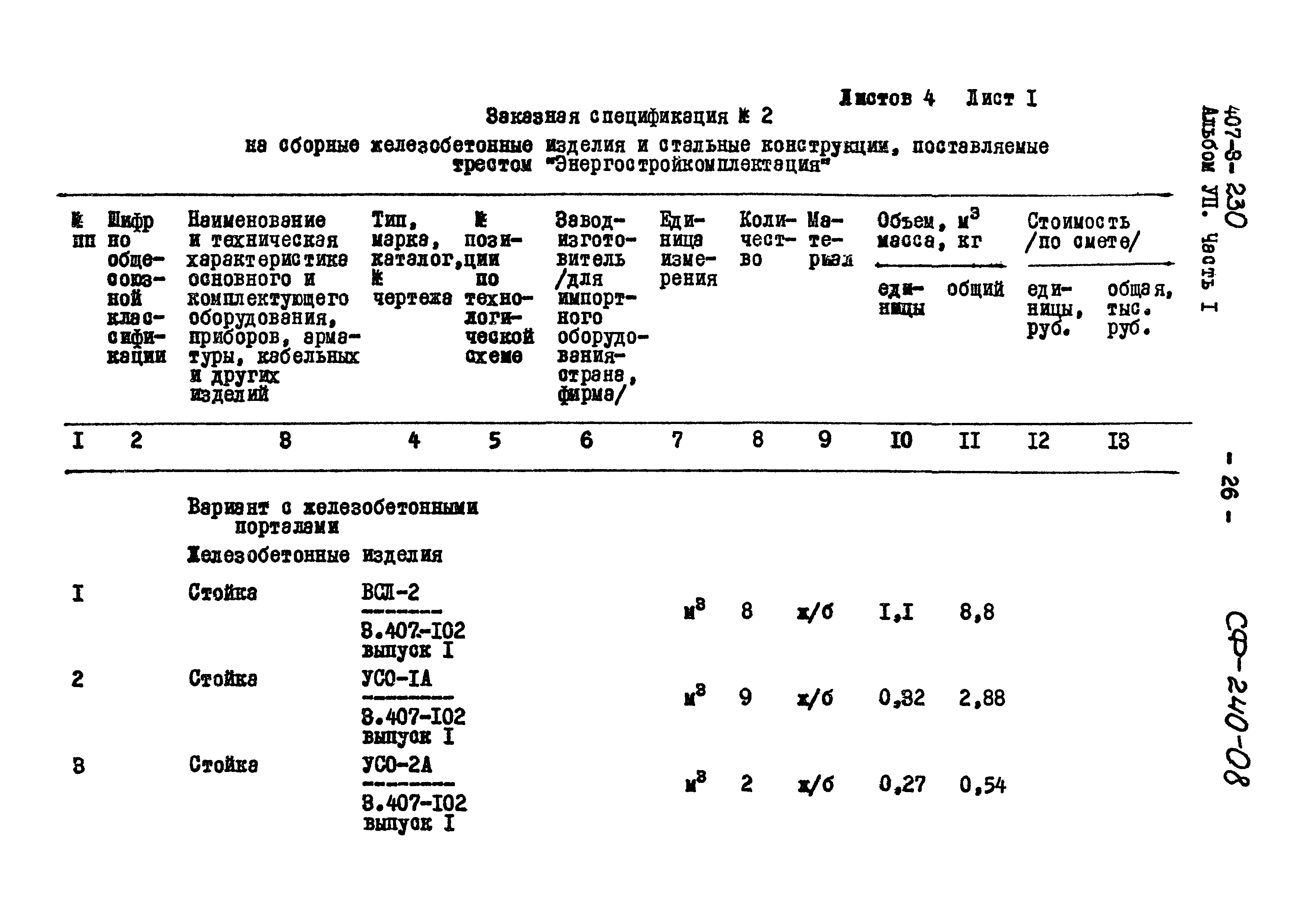 Типовой проект 407-3-230