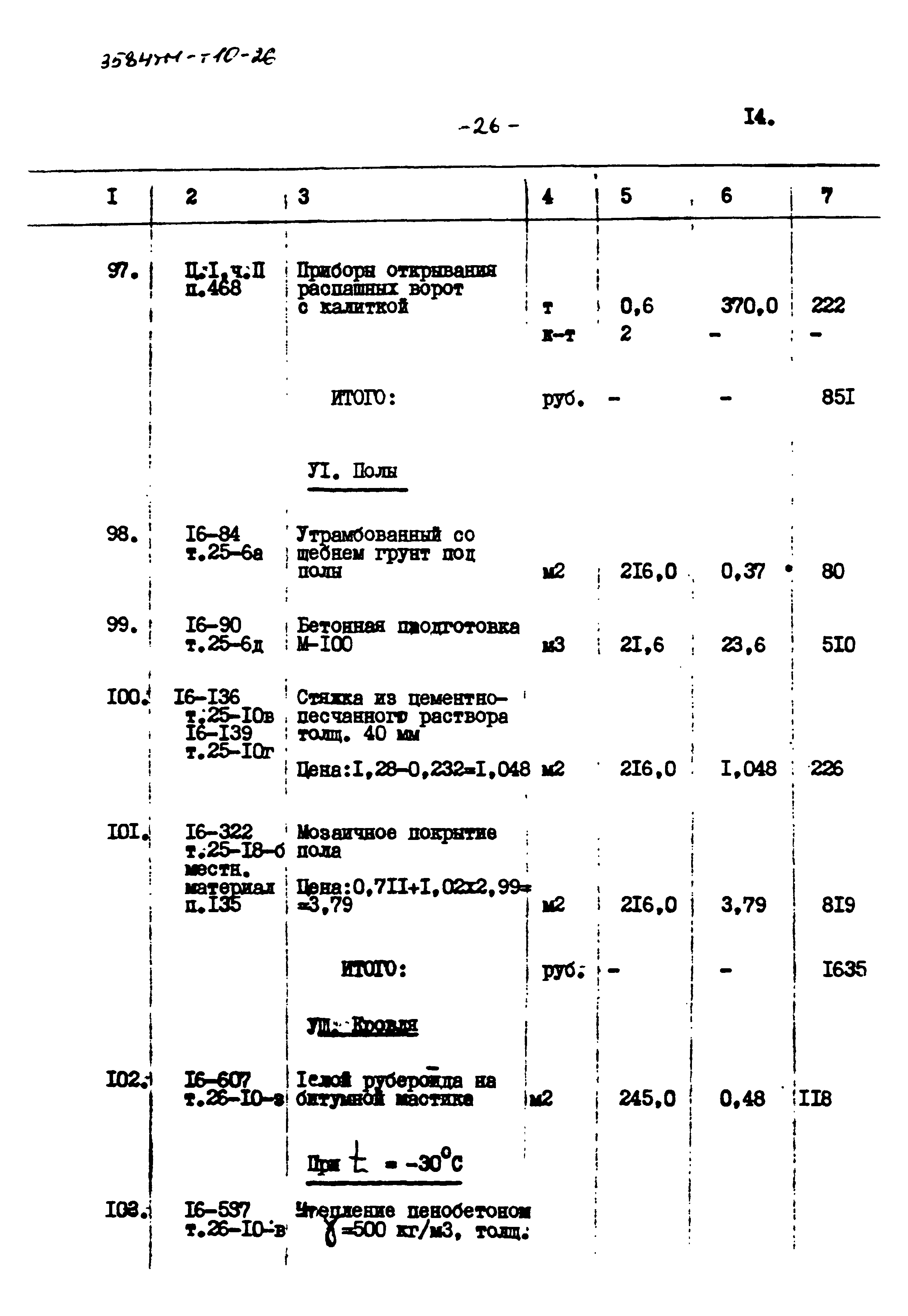 Типовой проект 3584тм