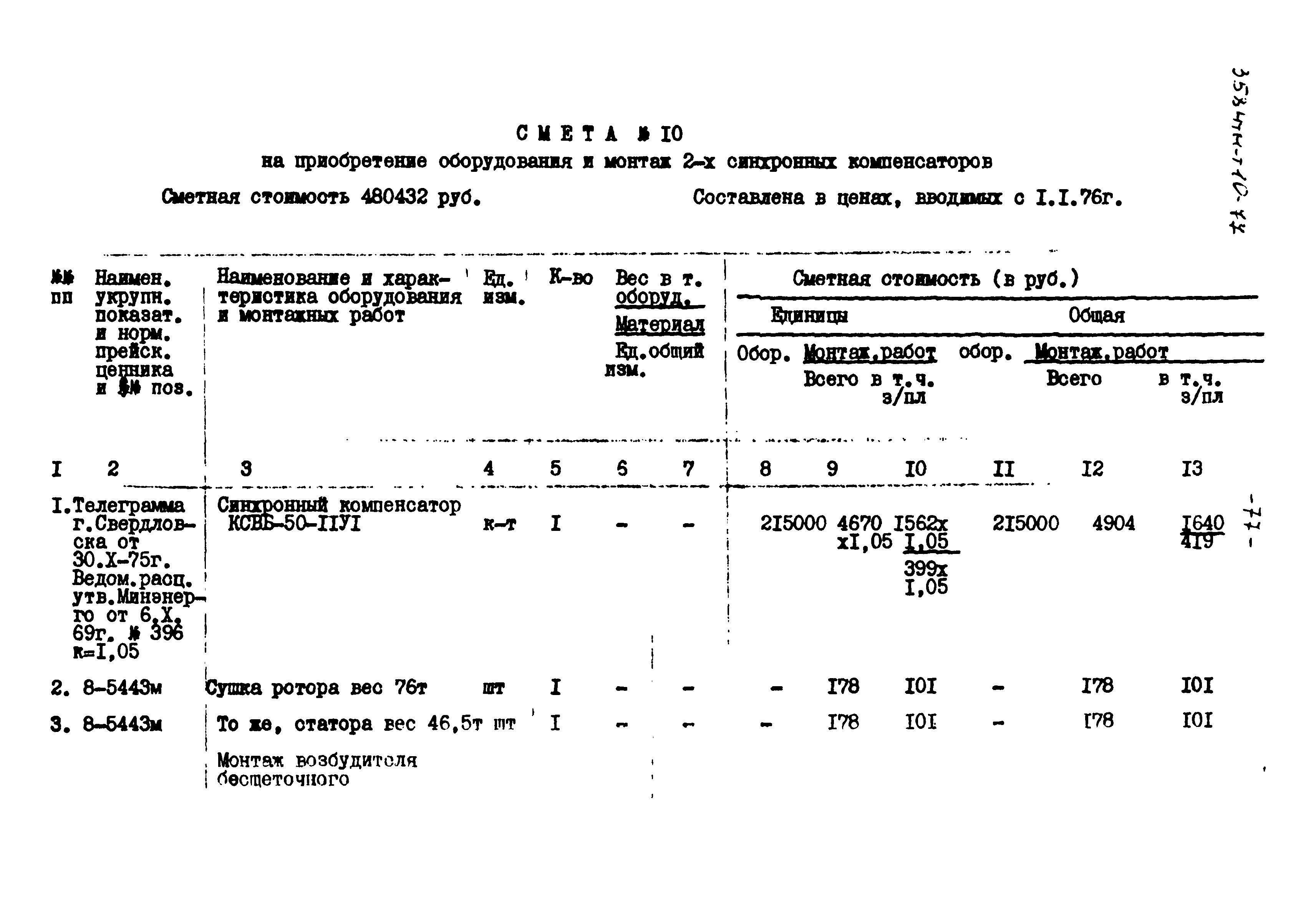 Типовой проект 3584тм