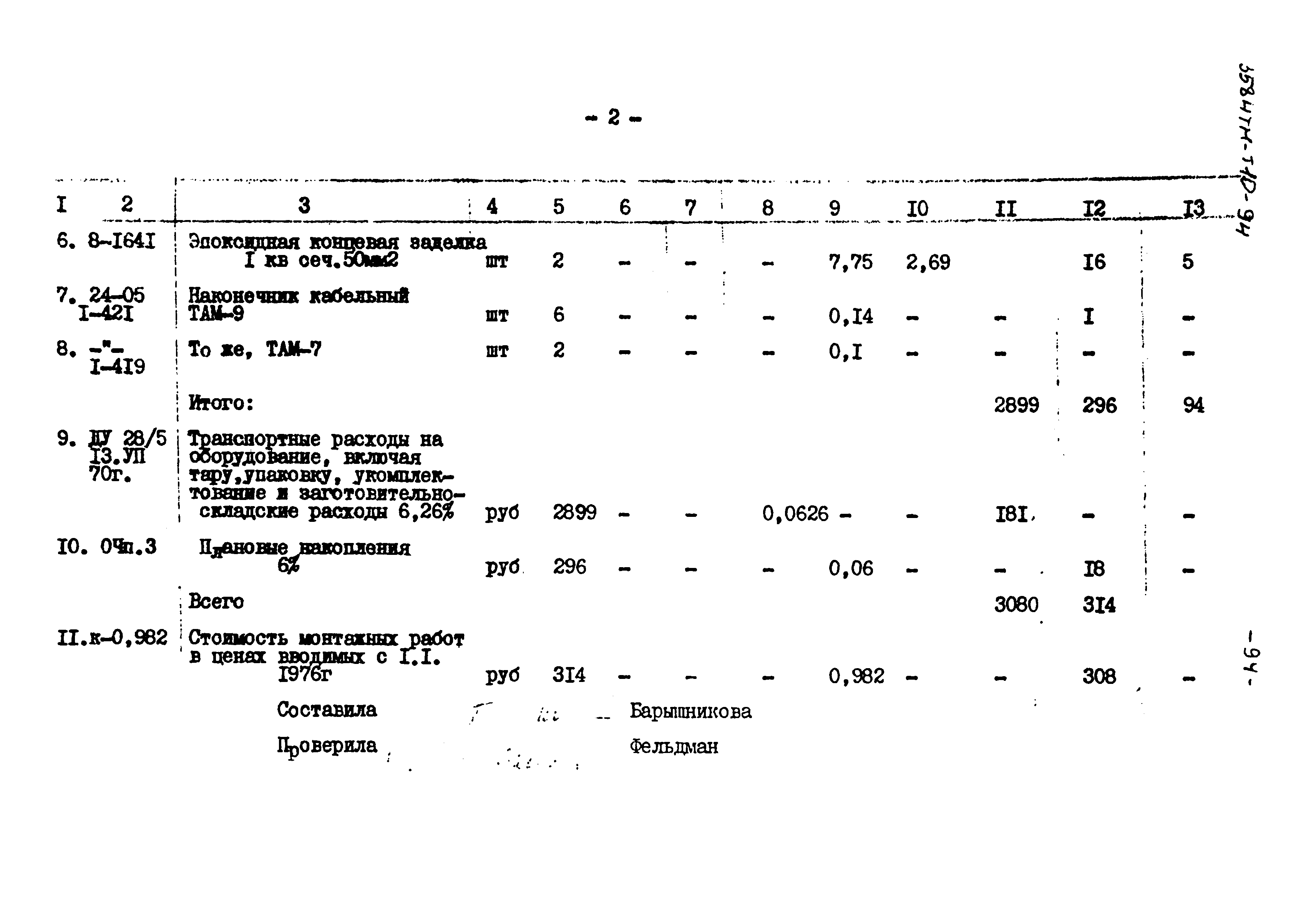 Типовой проект 3584тм