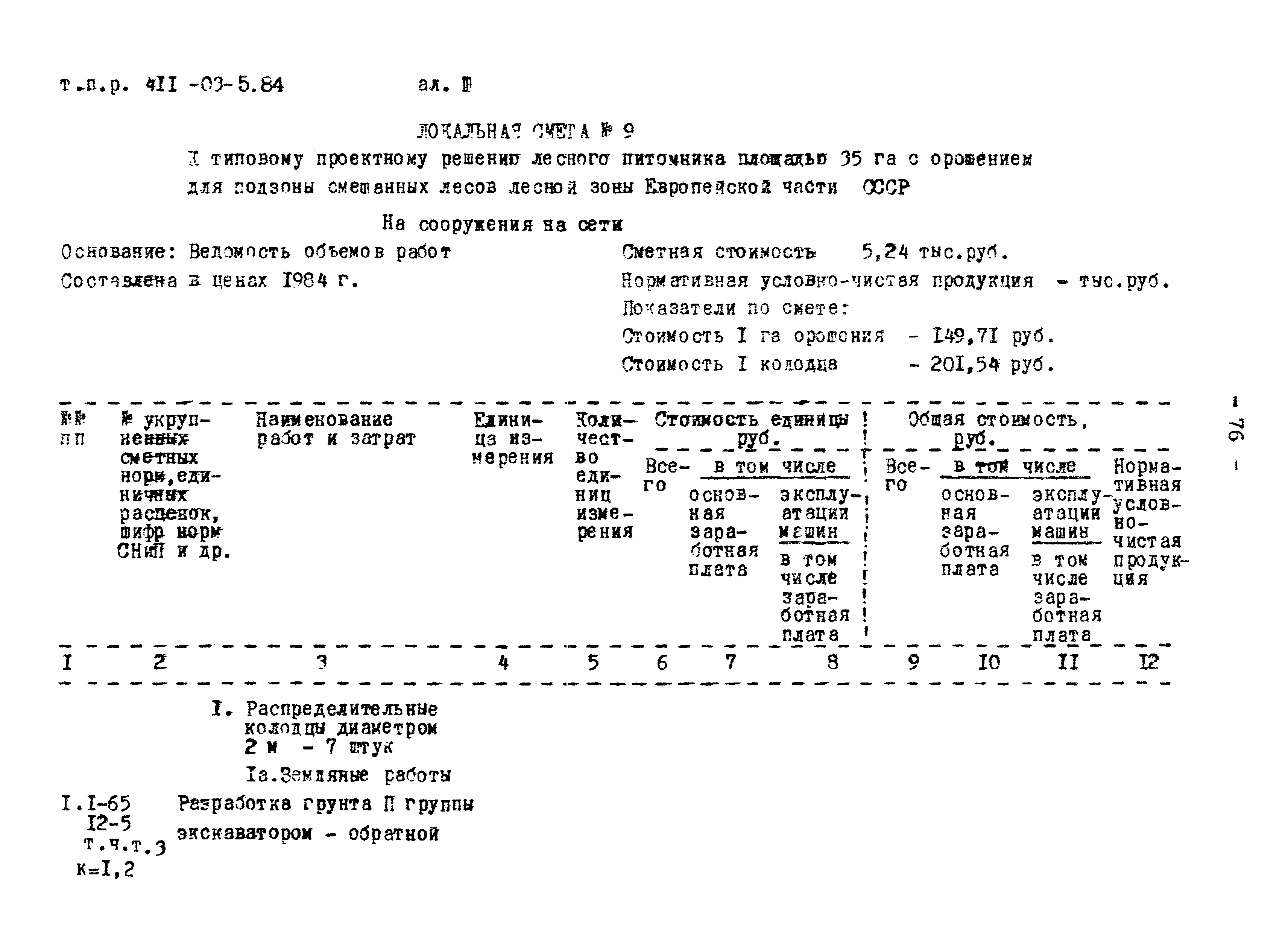 Типовые проектные решения 411-03-5.84