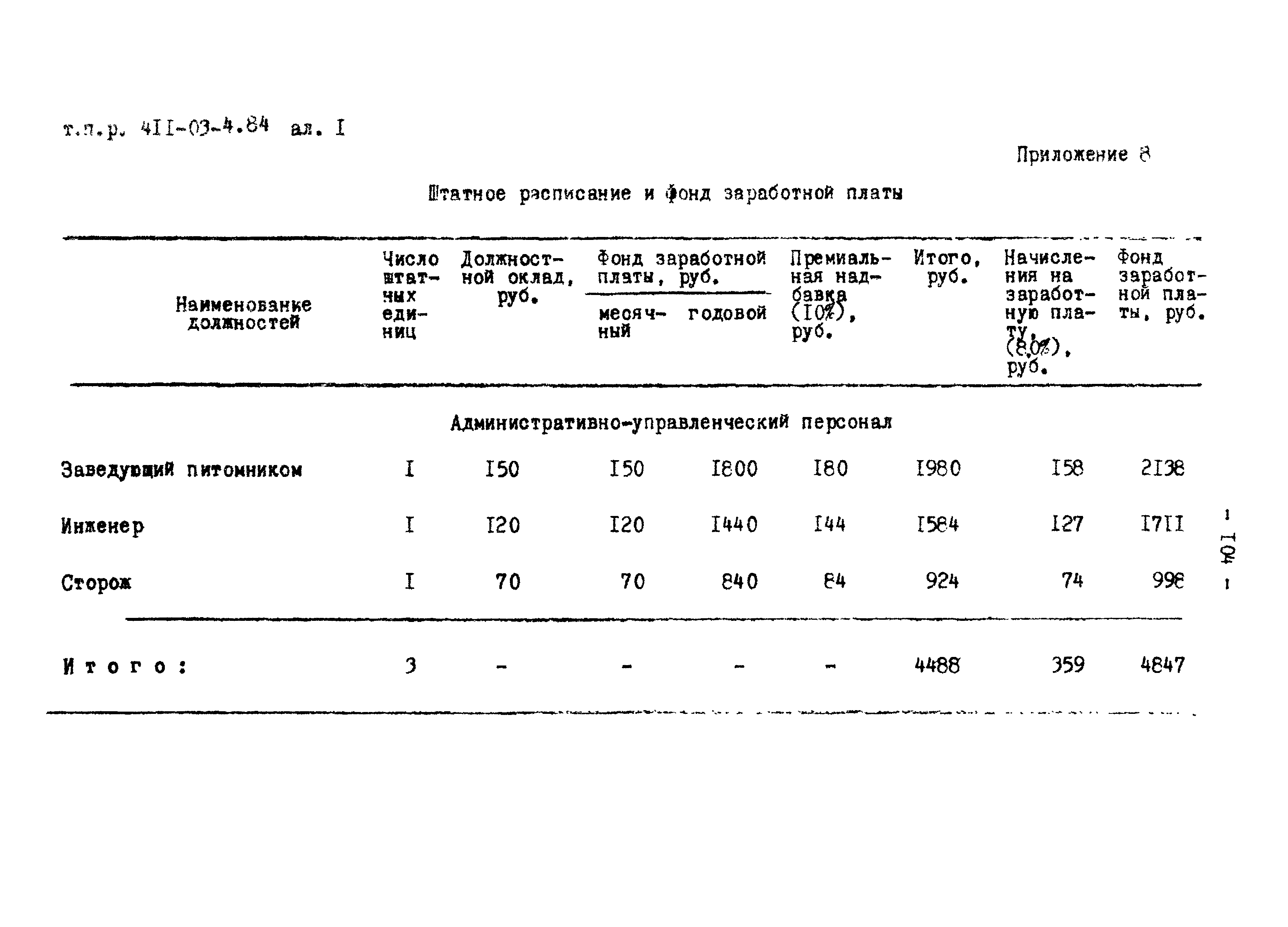 Типовые проектные решения 411-03-4.84