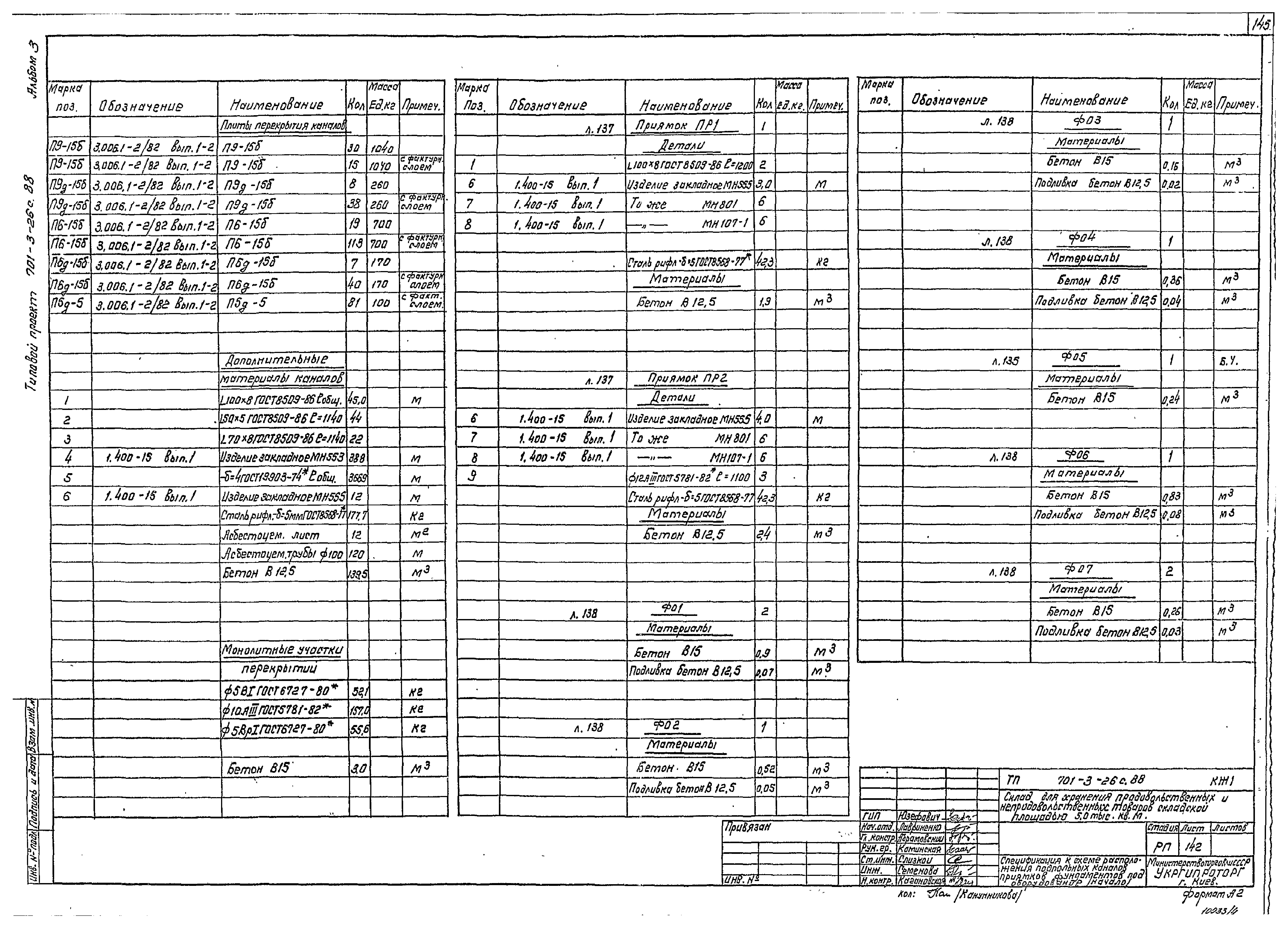 Типовой проект 701-3-26с.88