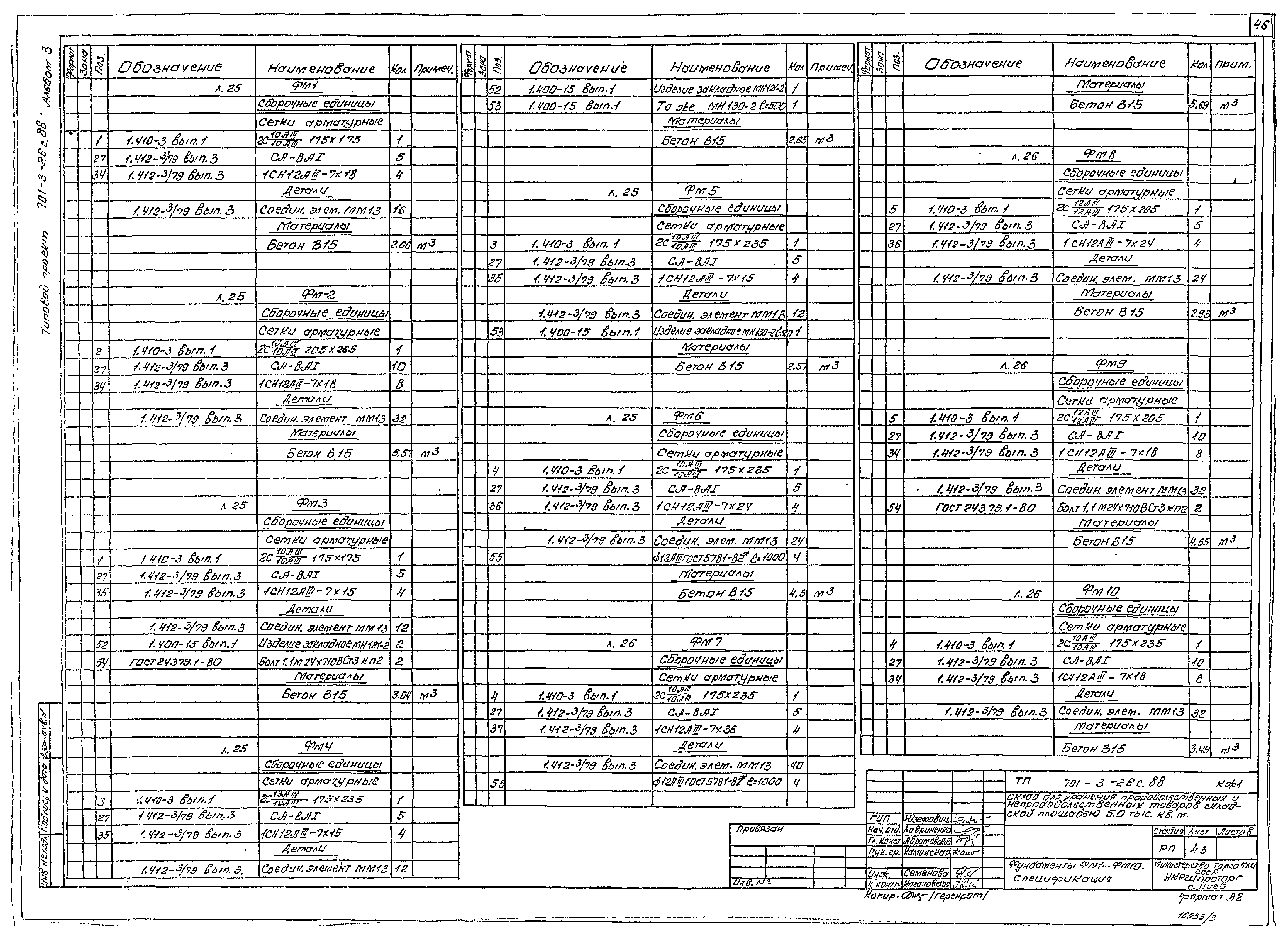 Типовой проект 701-3-26с.88