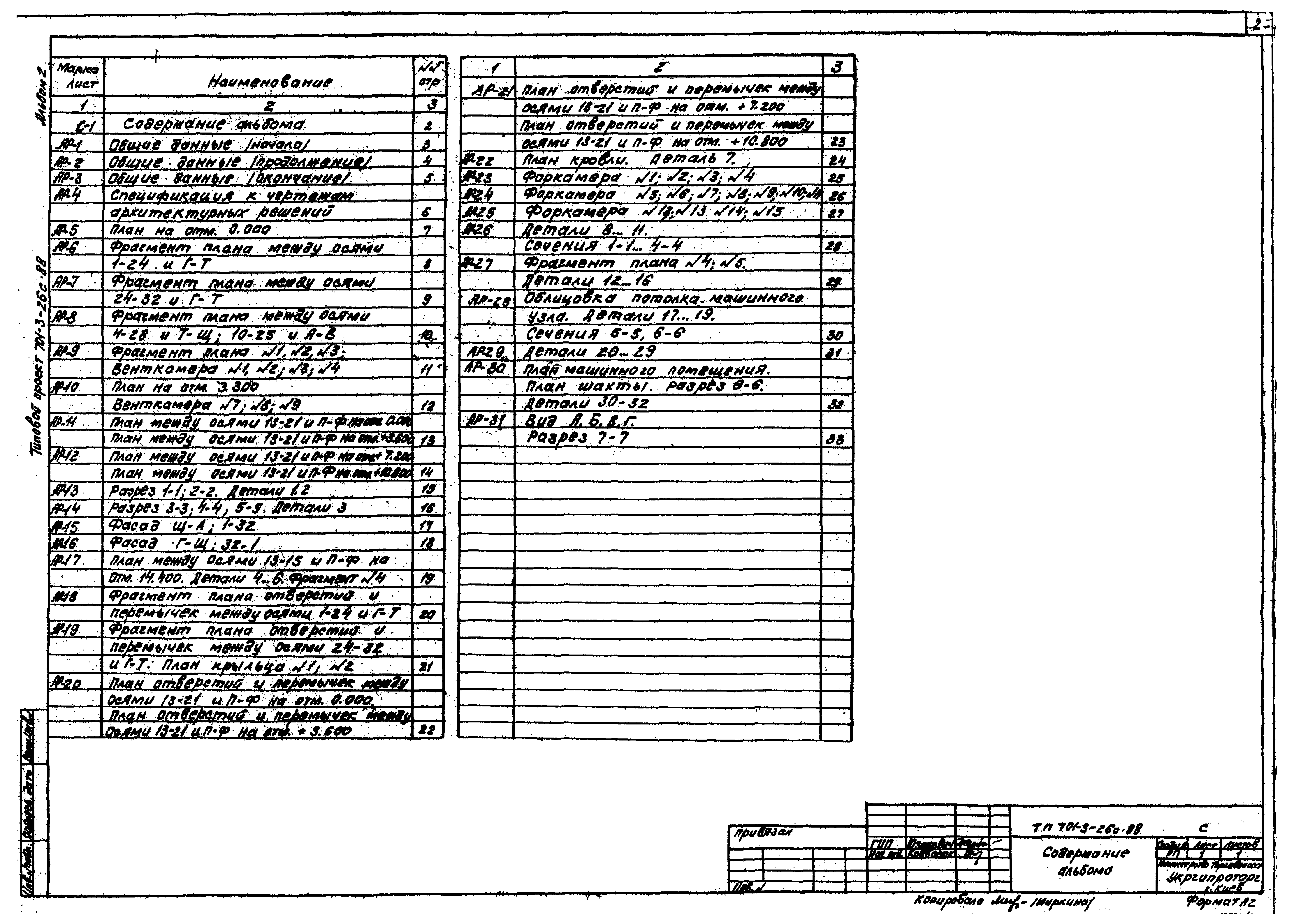 Типовой проект 701-3-26с.88